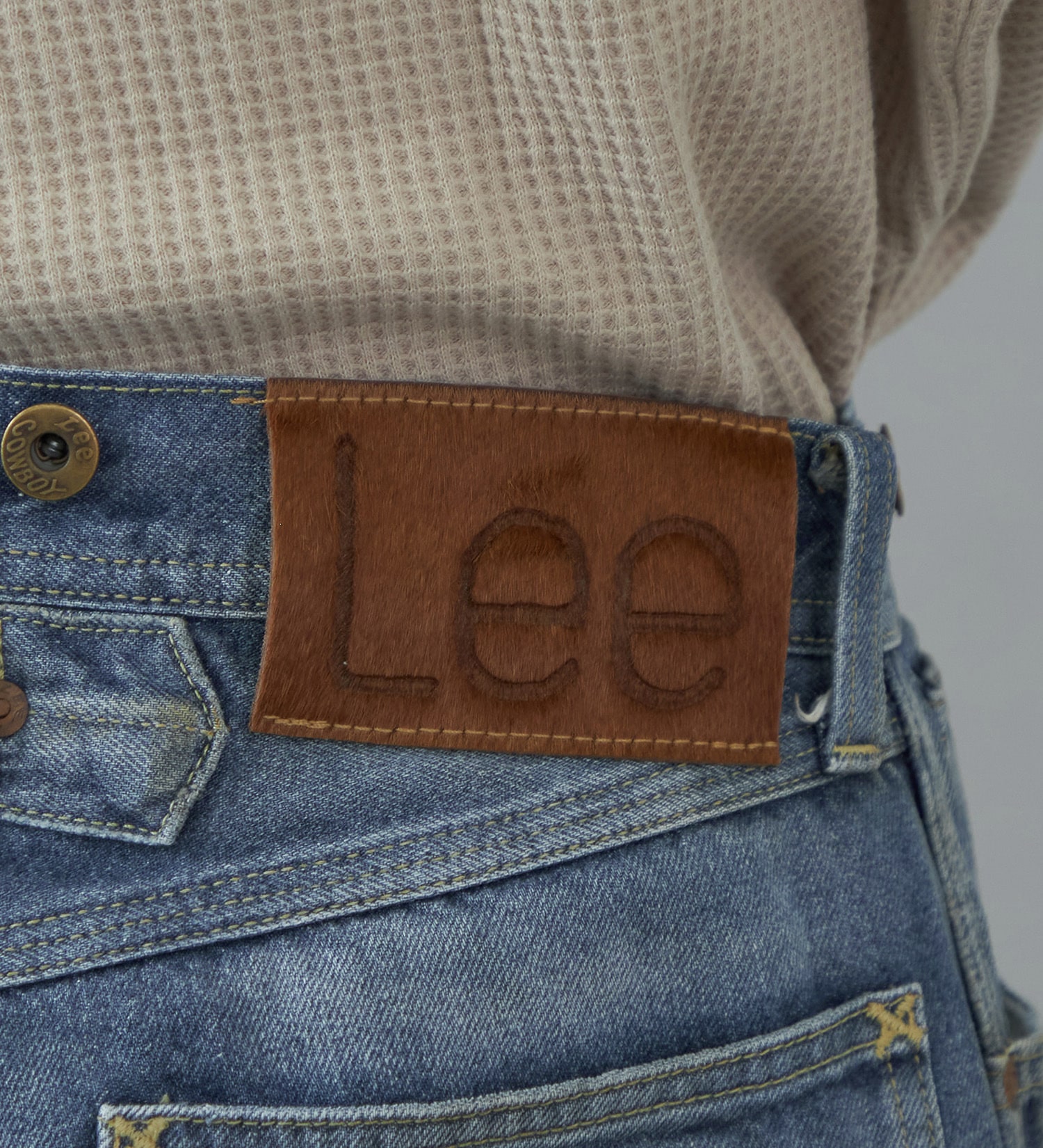 Lee(リー)の【ポイントアップ対象】【試着対象】【COMPILATIONS】100周年記念 COWBOY ストレートデニムパンツ|パンツ/デニムパンツ/メンズ|濃色ブルー