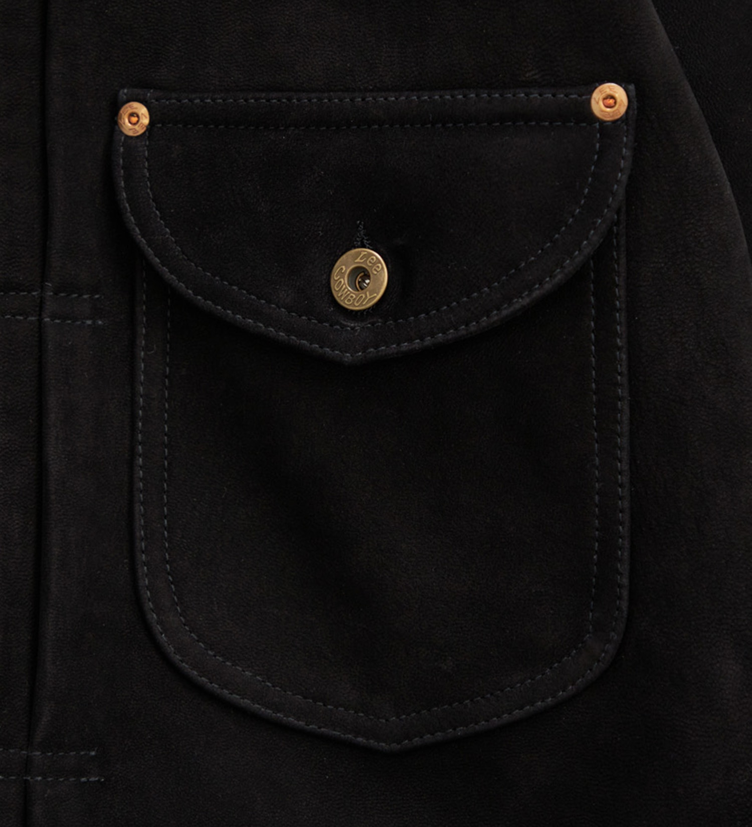 Lee(リー)の【予約】COWBOY JACKET GOAT LEATHER|ジャケット/アウター/その他アウター/メンズ|ブラック系その他