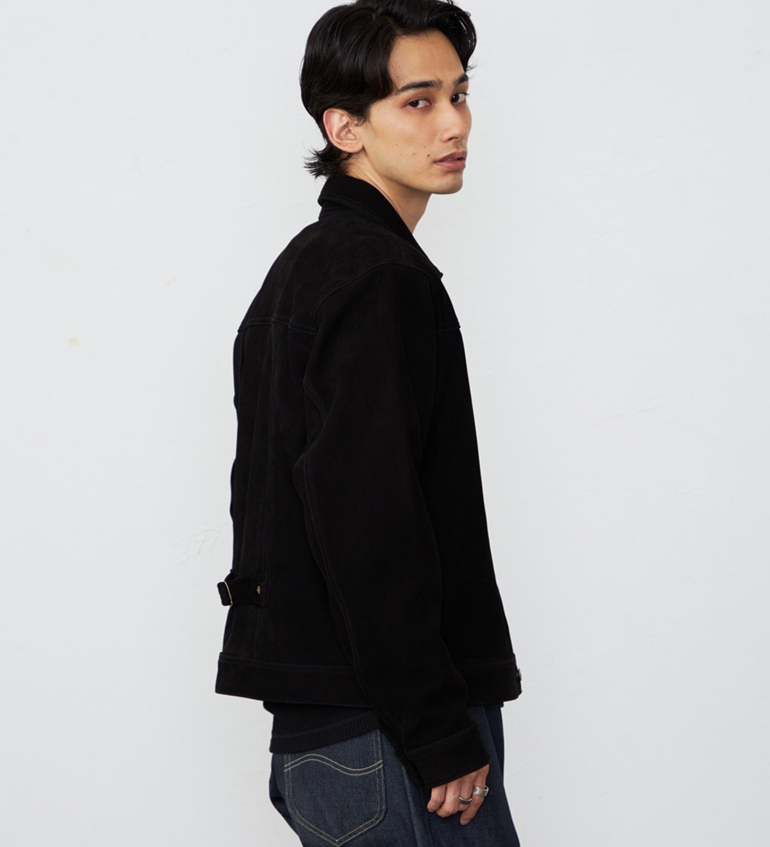 Lee(リー)の【予約】COWBOY JACKET GOAT LEATHER|ジャケット/アウター/その他アウター/メンズ|ブラック系その他