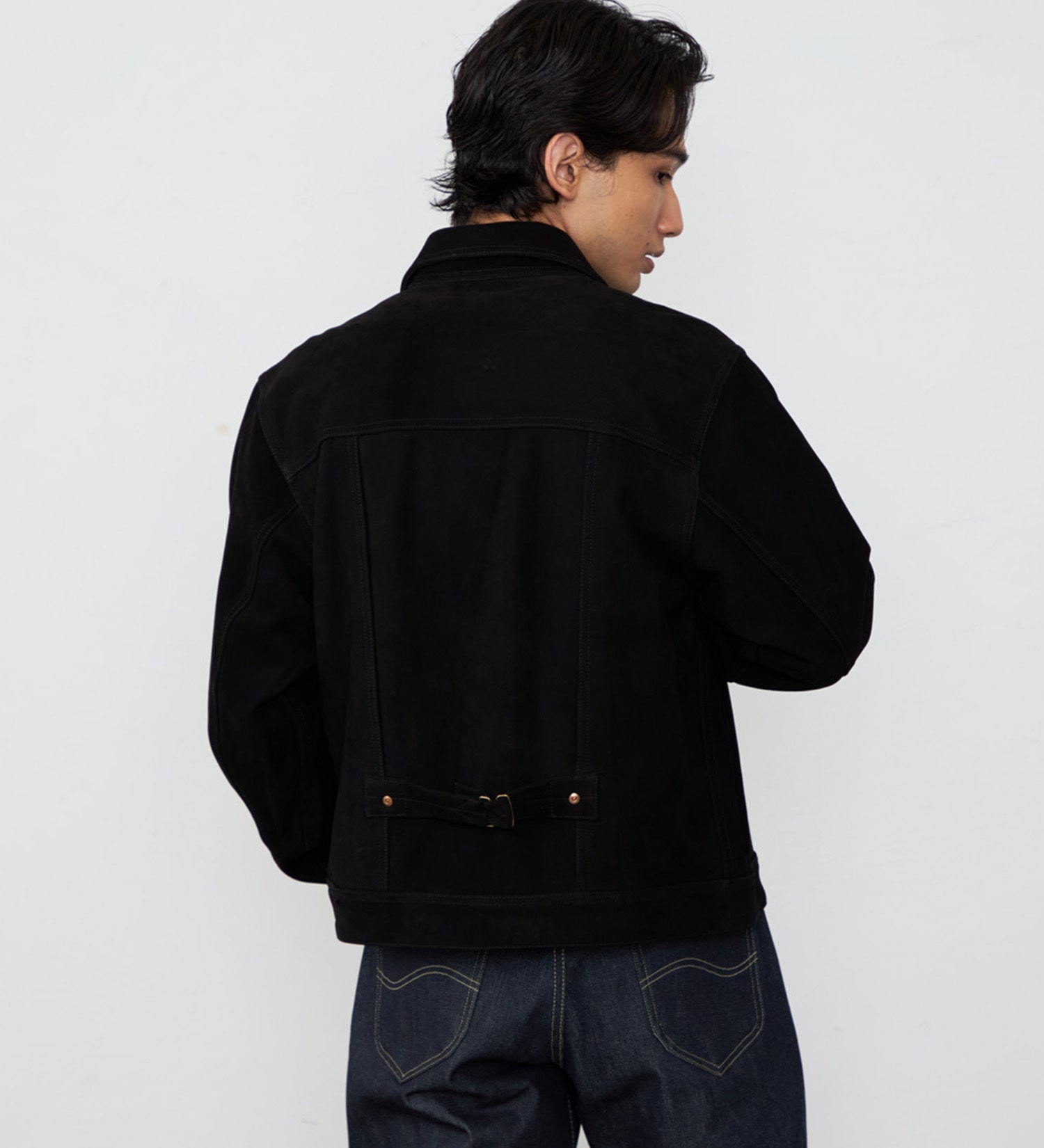 Lee(リー)の【予約】COWBOY JACKET GOAT LEATHER|ジャケット/アウター/その他アウター/メンズ|ブラック系その他