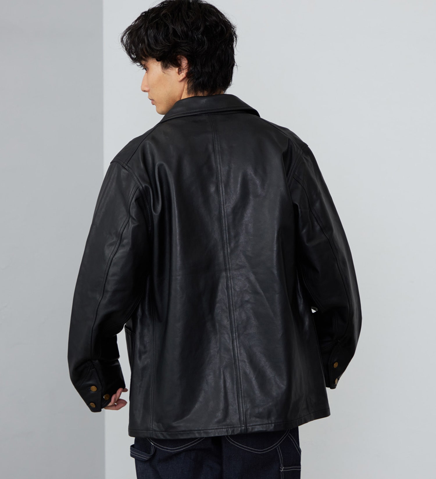 Lee(リー)の【予約】LOCO JACKET RAM LEATHER|ジャケット/アウター/その他アウター/メンズ|ブラック