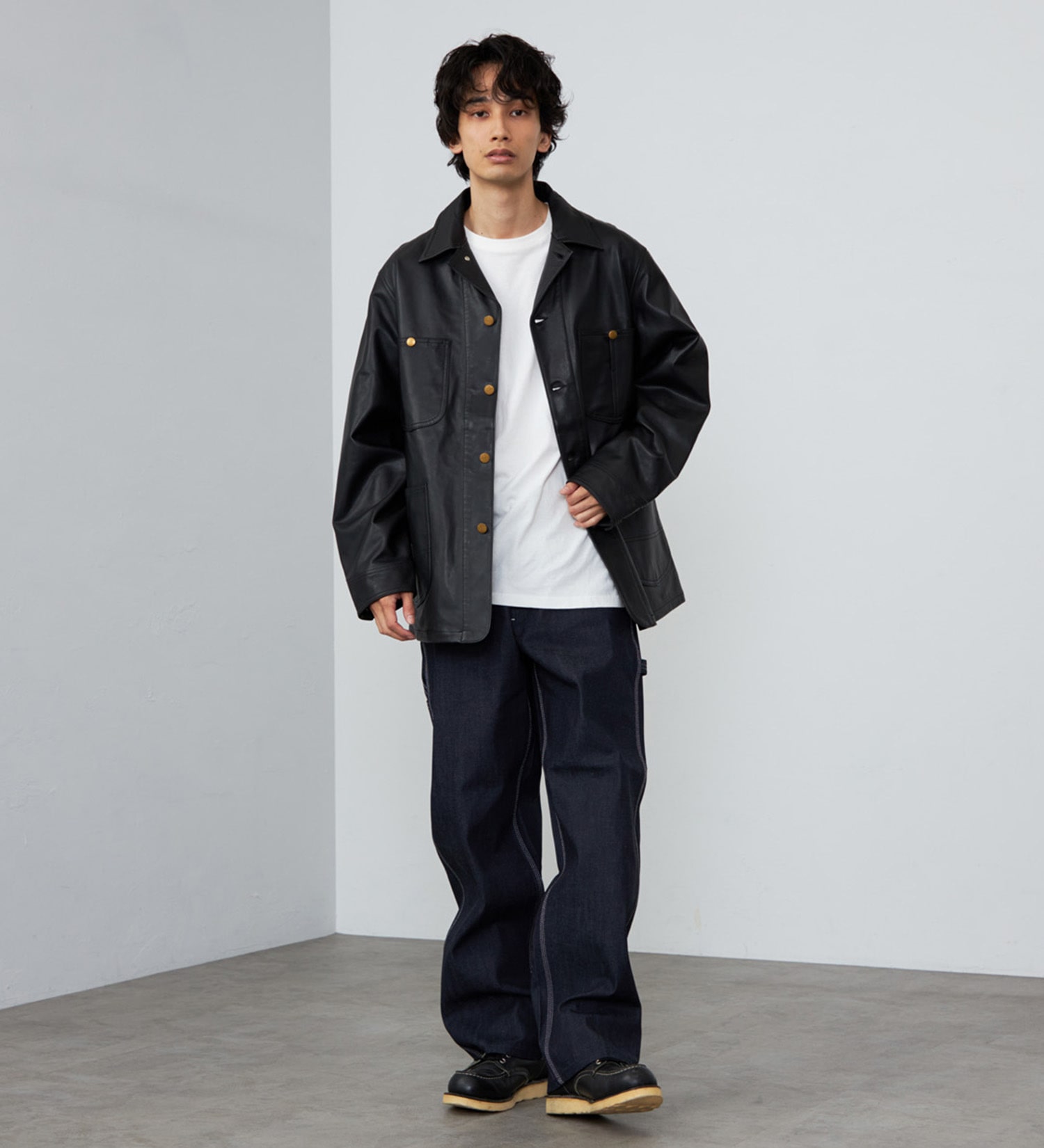 Lee(リー)の【予約】LOCO JACKET RAM LEATHER|ジャケット/アウター/その他アウター/メンズ|ブラック