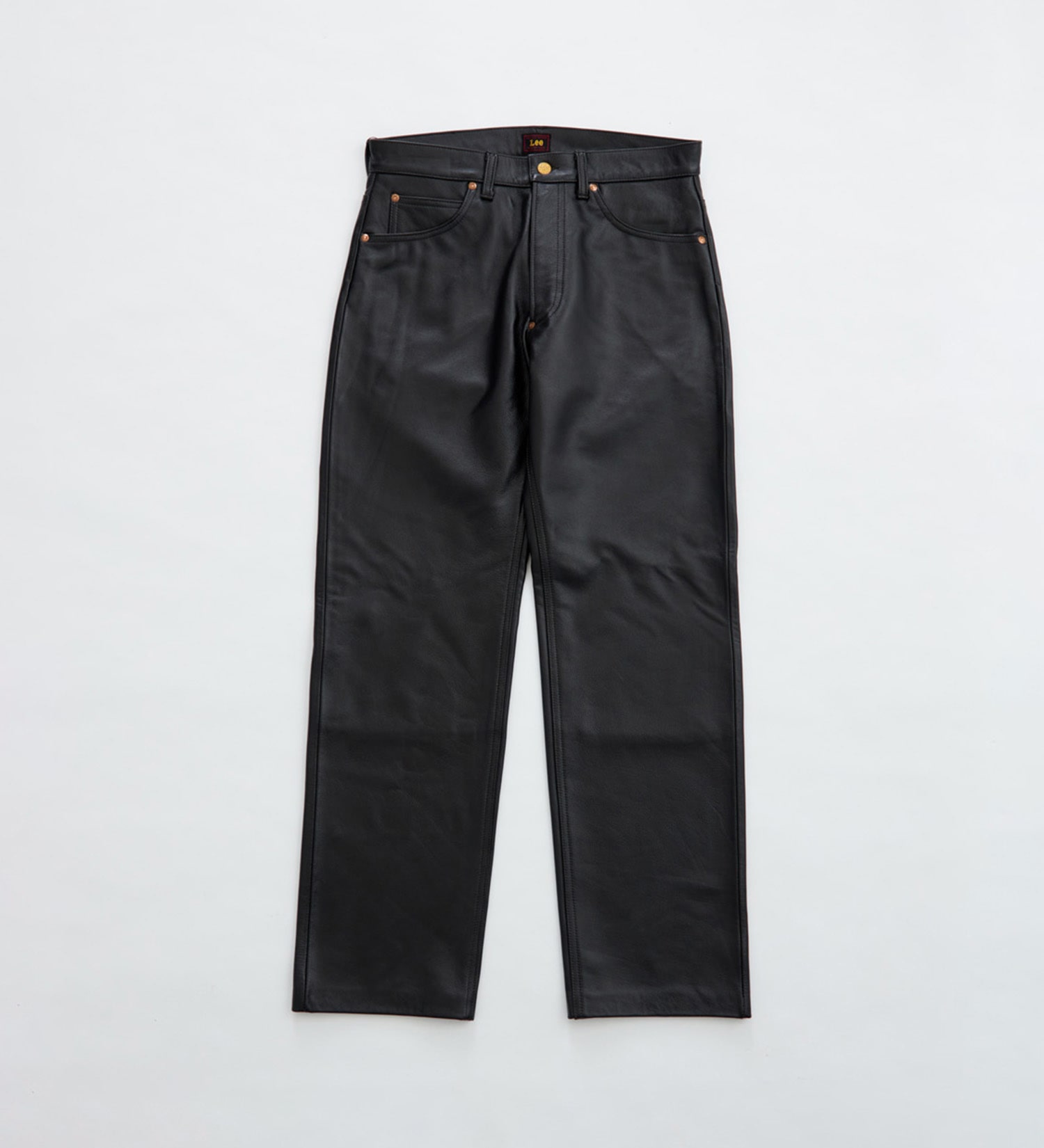 Lee(リー)の【予約】RIDER STRAIGHT LEATHER PANTS|パンツ/パンツ/メンズ|ブラック