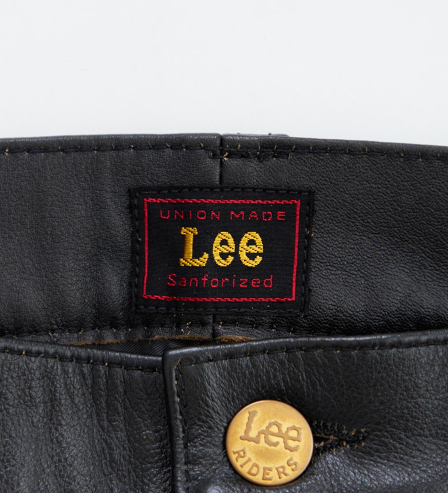 Lee(リー)の【予約】RIDER STRAIGHT LEATHER PANTS|パンツ/パンツ/メンズ|ブラック