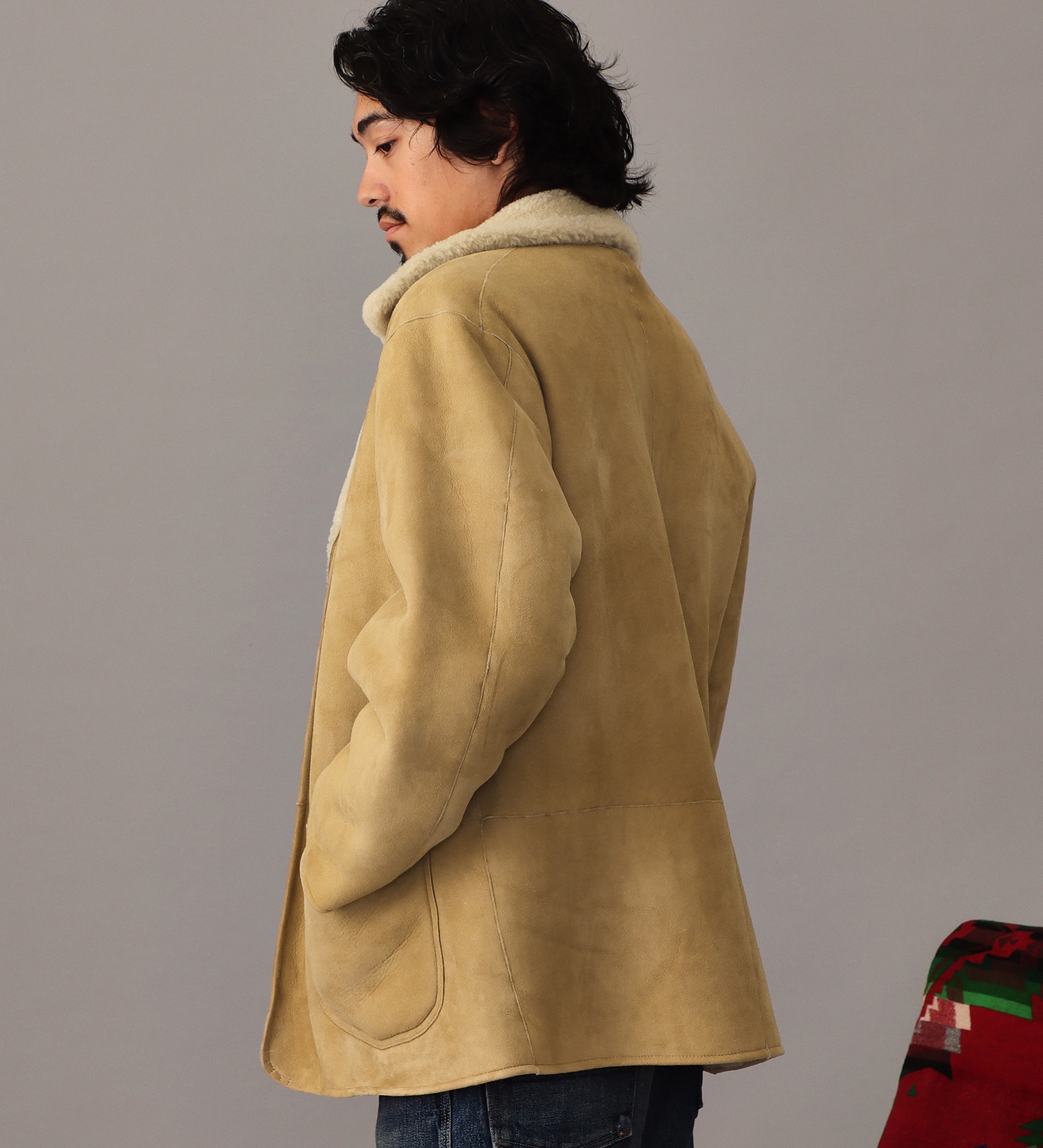 Lee(リー)の【試着対象】MOUTON JACKET TYPE 91-J|ジャケット/アウター/その他アウター/メンズ|ベージュ