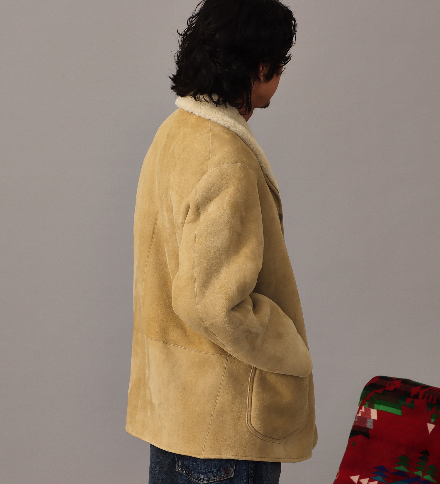 Lee(リー)の【試着対象】MOUTON JACKET TYPE 91-J|ジャケット/アウター/その他アウター/メンズ|ベージュ