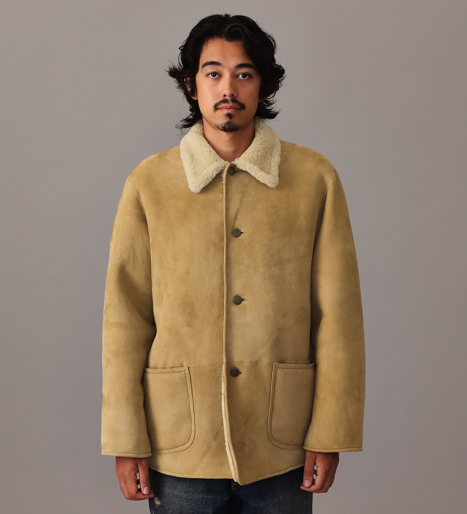 Lee(リー)の【試着対象】MOUTON JACKET TYPE 91-J|ジャケット/アウター/その他アウター/メンズ|ベージュ
