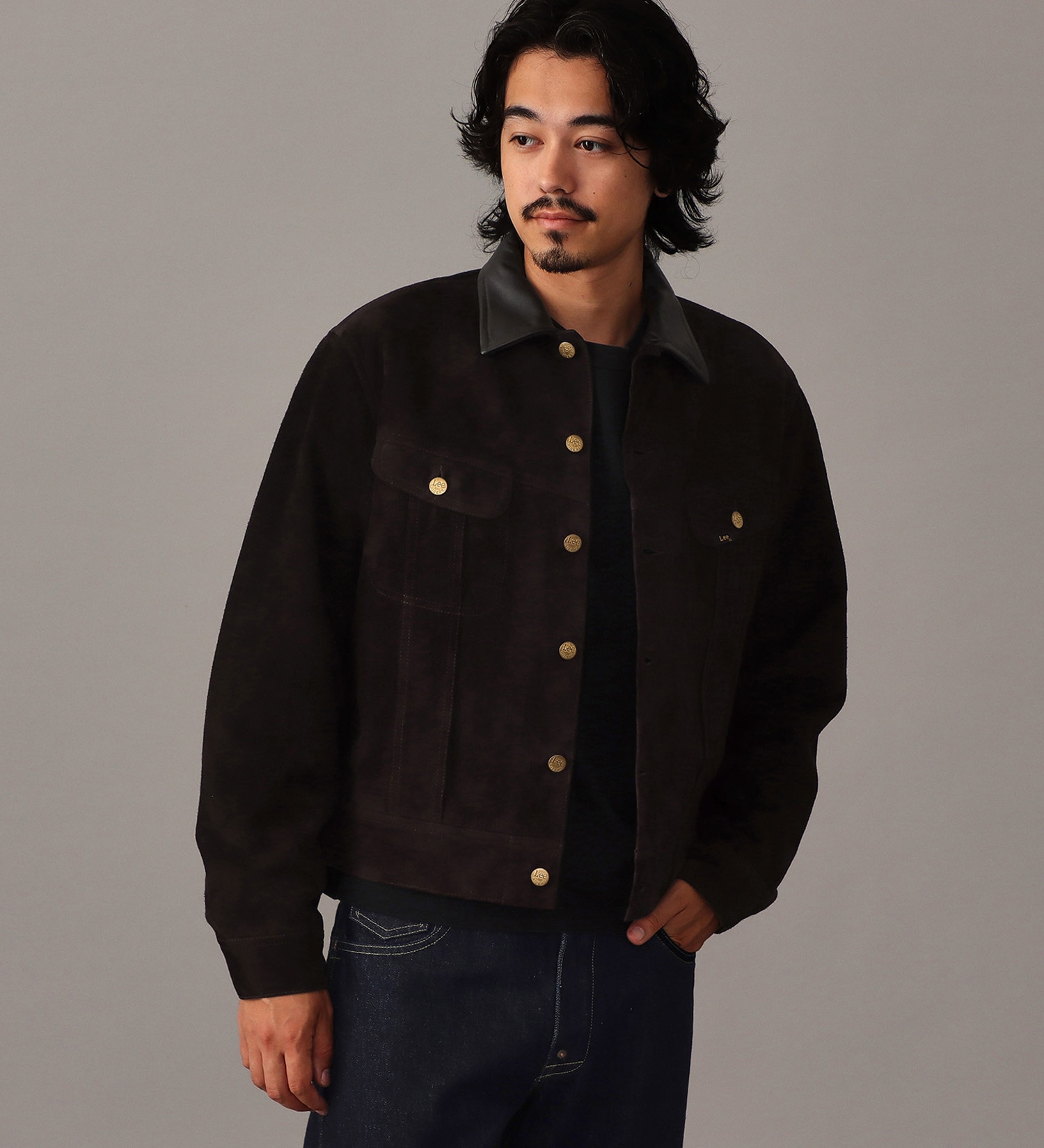 Lee(リー)の【試着対象】STORM RIDER LEATHER【羊レザー】|ジャケット/アウター/その他アウター/メンズ|ブラウン