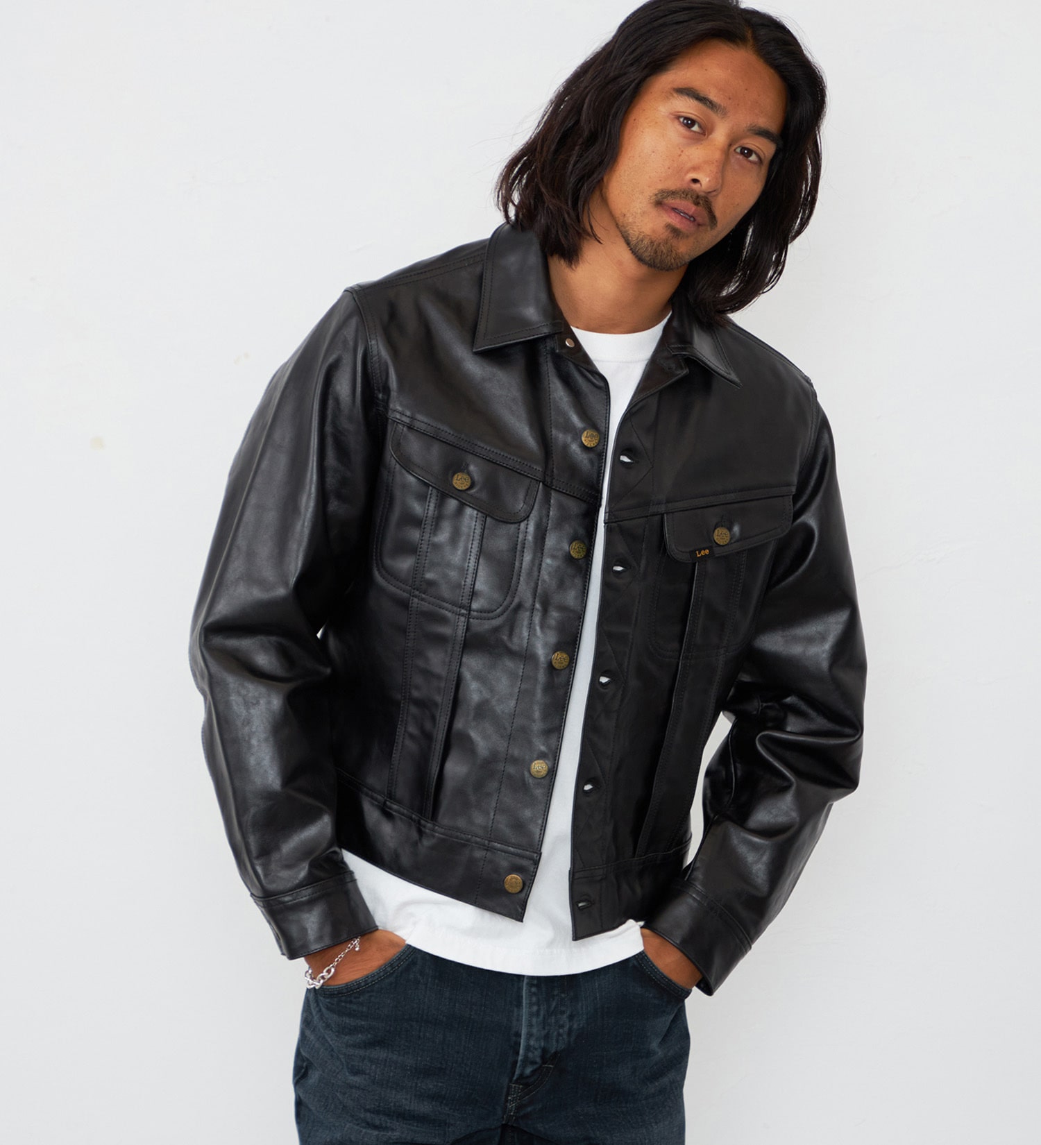 Lee(リー)のRIDER JACKET HORSE LEATHER【ホースレザー】|ジャケット/アウター/その他アウター/メンズ|ブラック