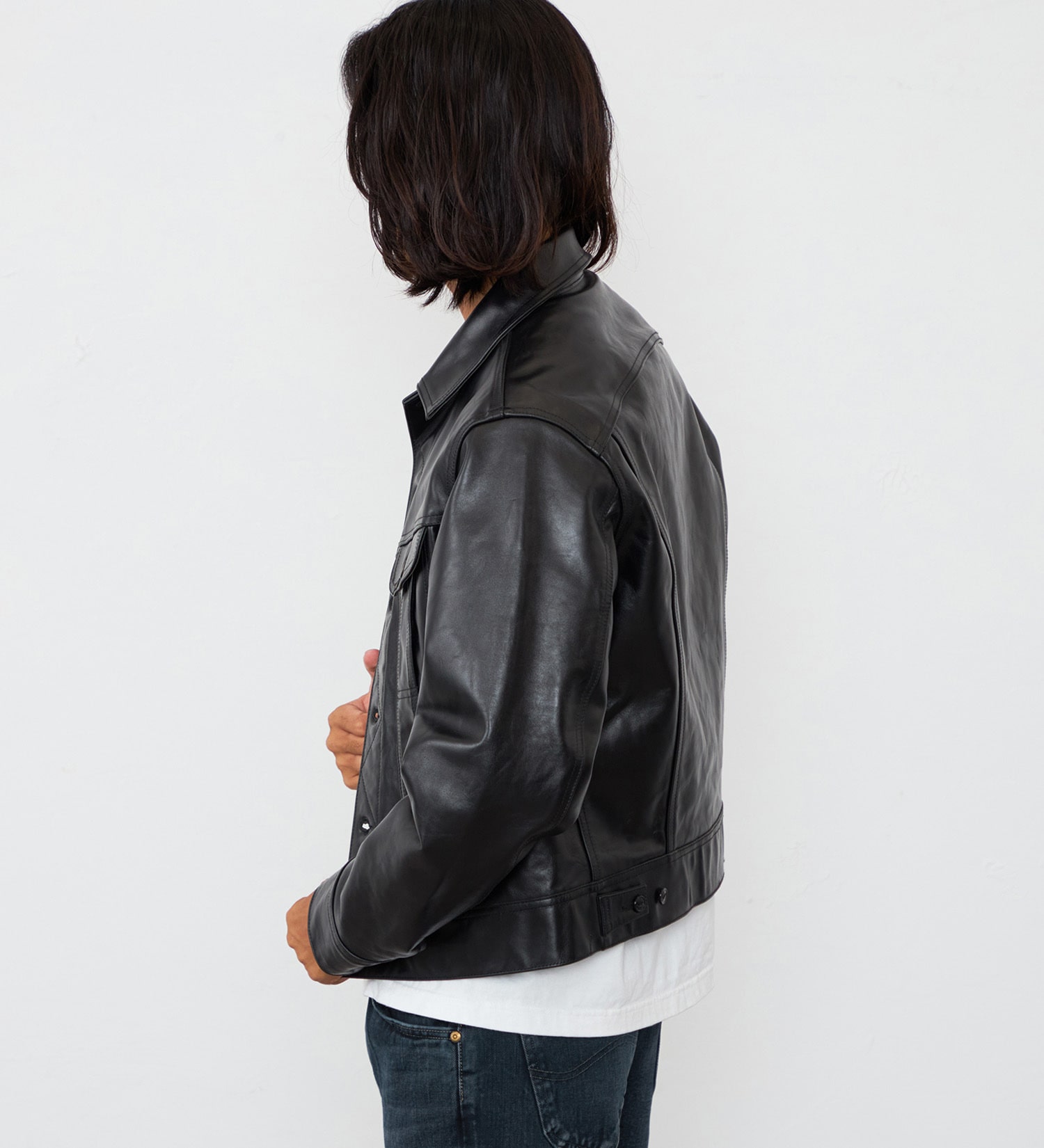 Lee(リー)のRIDER JACKET HORSE LEATHER【ホースレザー】|ジャケット/アウター/その他アウター/メンズ|ブラック