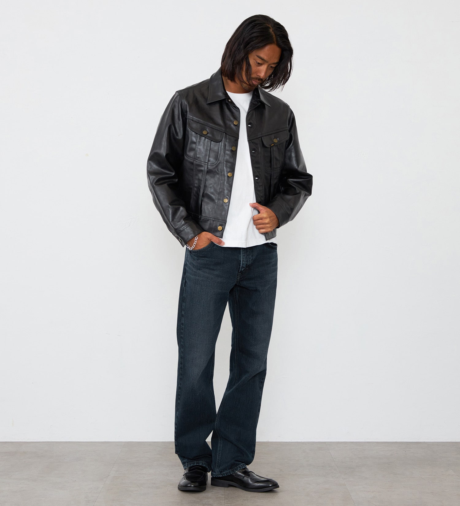 Lee(リー)のRIDER JACKET HORSE LEATHER【ホースレザー】|ジャケット/アウター/その他アウター/メンズ|ブラック