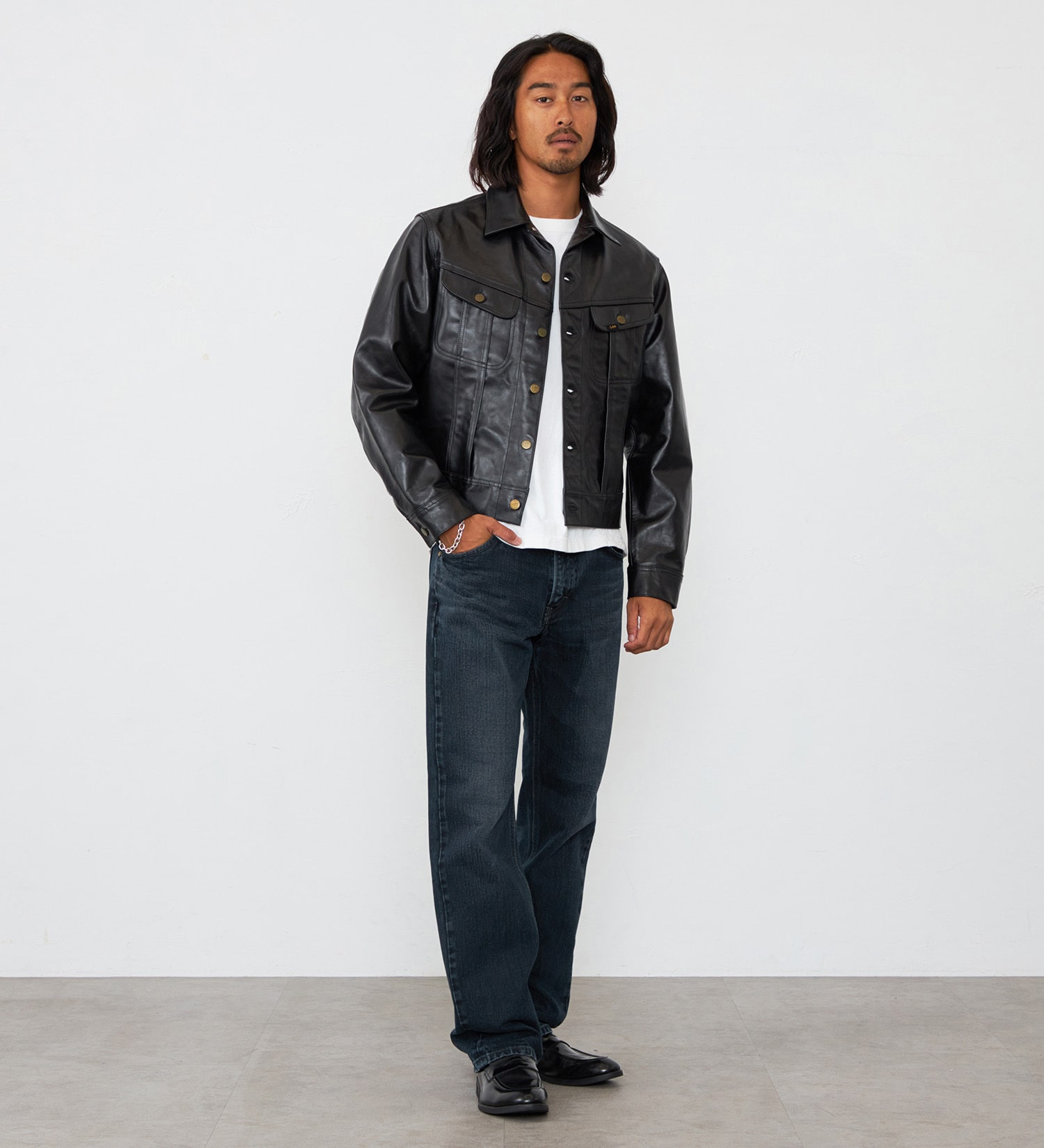 Lee(リー)のRIDER JACKET HORSE LEATHER【ホースレザー】|ジャケット/アウター/その他アウター/メンズ|ブラック