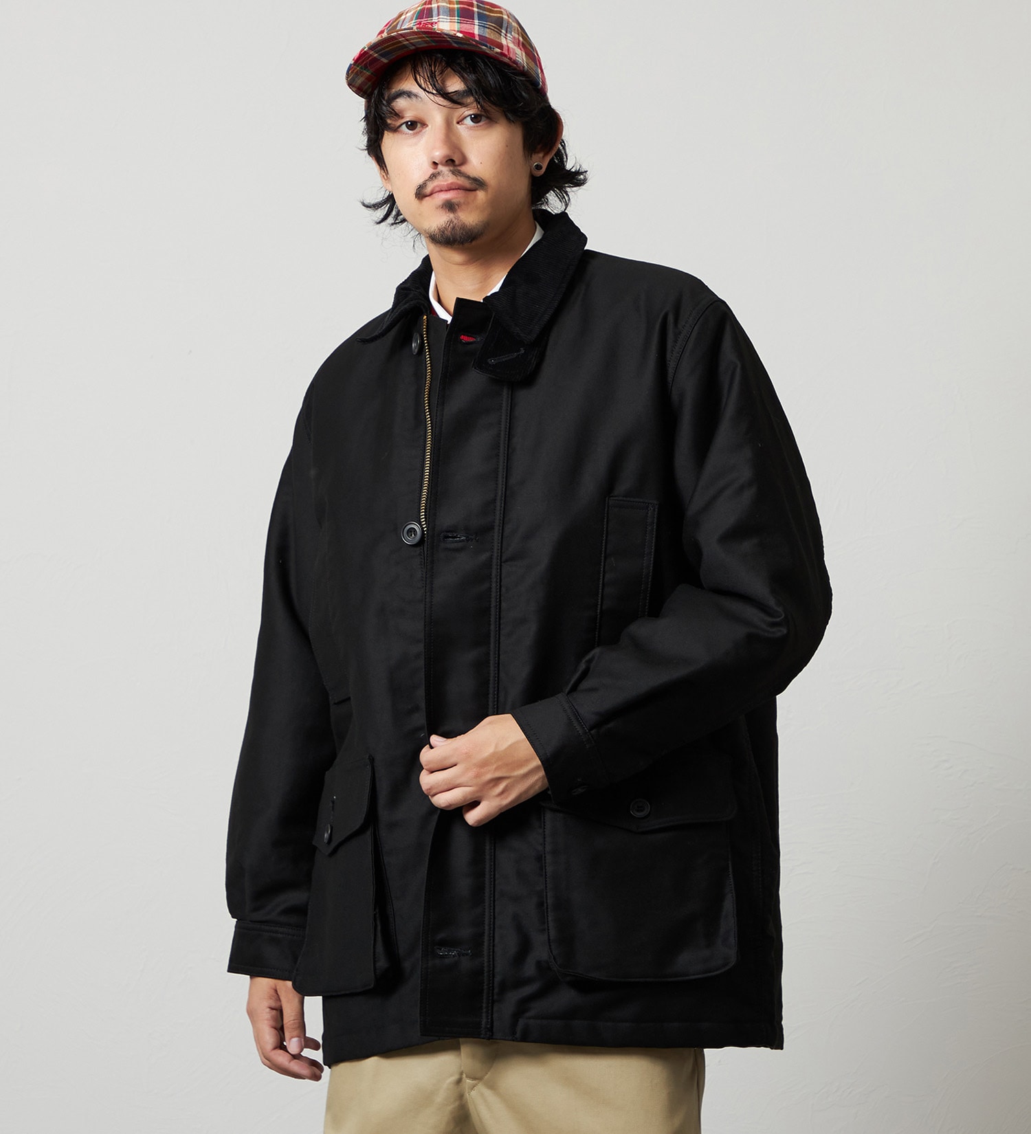 Lee(リー)の【直営店/EＣ別注】ハンティングコート/暖/アウター|ジャケット/アウター/その他アウター/メンズ|ブラック