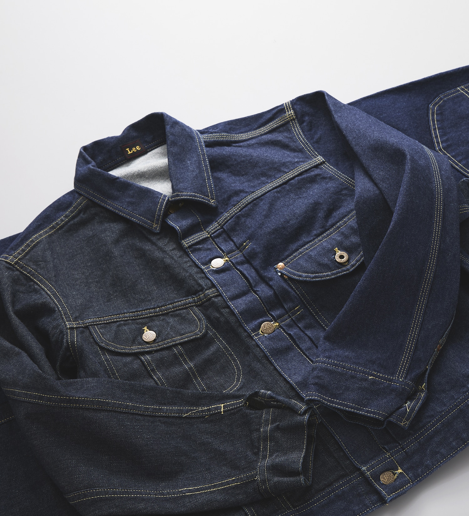 Lee(リー)の【直営店/EC別注】Doking Jacket / ドッキングデニムジャケット|ジャケット/アウター/デニムジャケット/メンズ|インディゴブルー