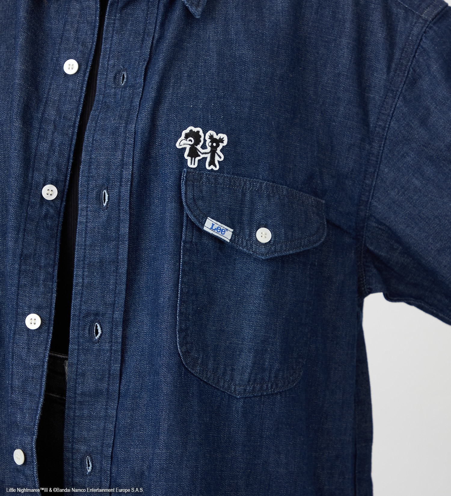 Lee(リー)の【予約】リトルナイトメア3 x Lee　Long Denim Shirts|トップス/シャツ/ブラウス/レディース|インディゴブルー