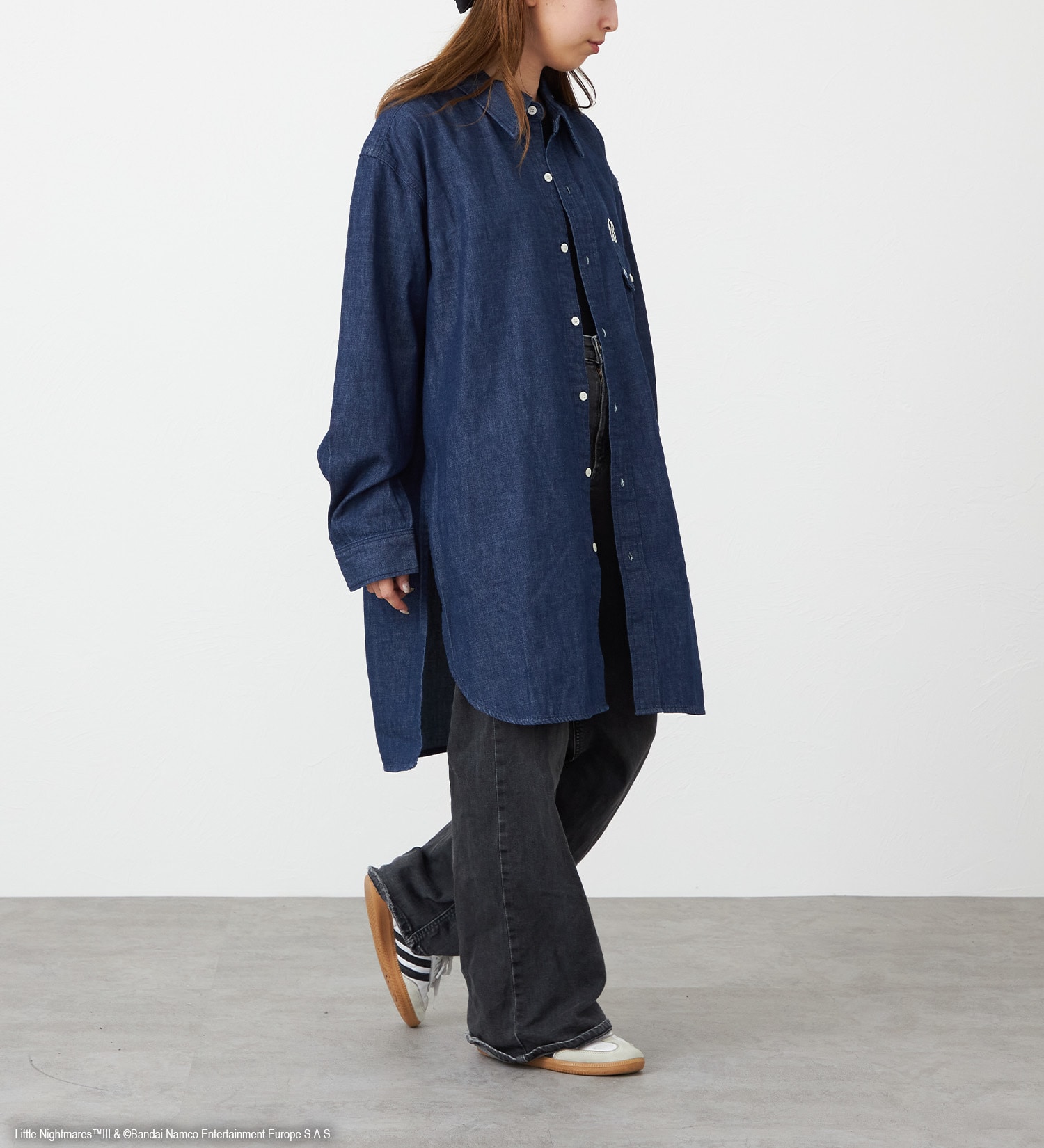 Lee(リー)の【予約】リトルナイトメア3 x Lee　Long Denim Shirts|トップス/シャツ/ブラウス/レディース|インディゴブルー