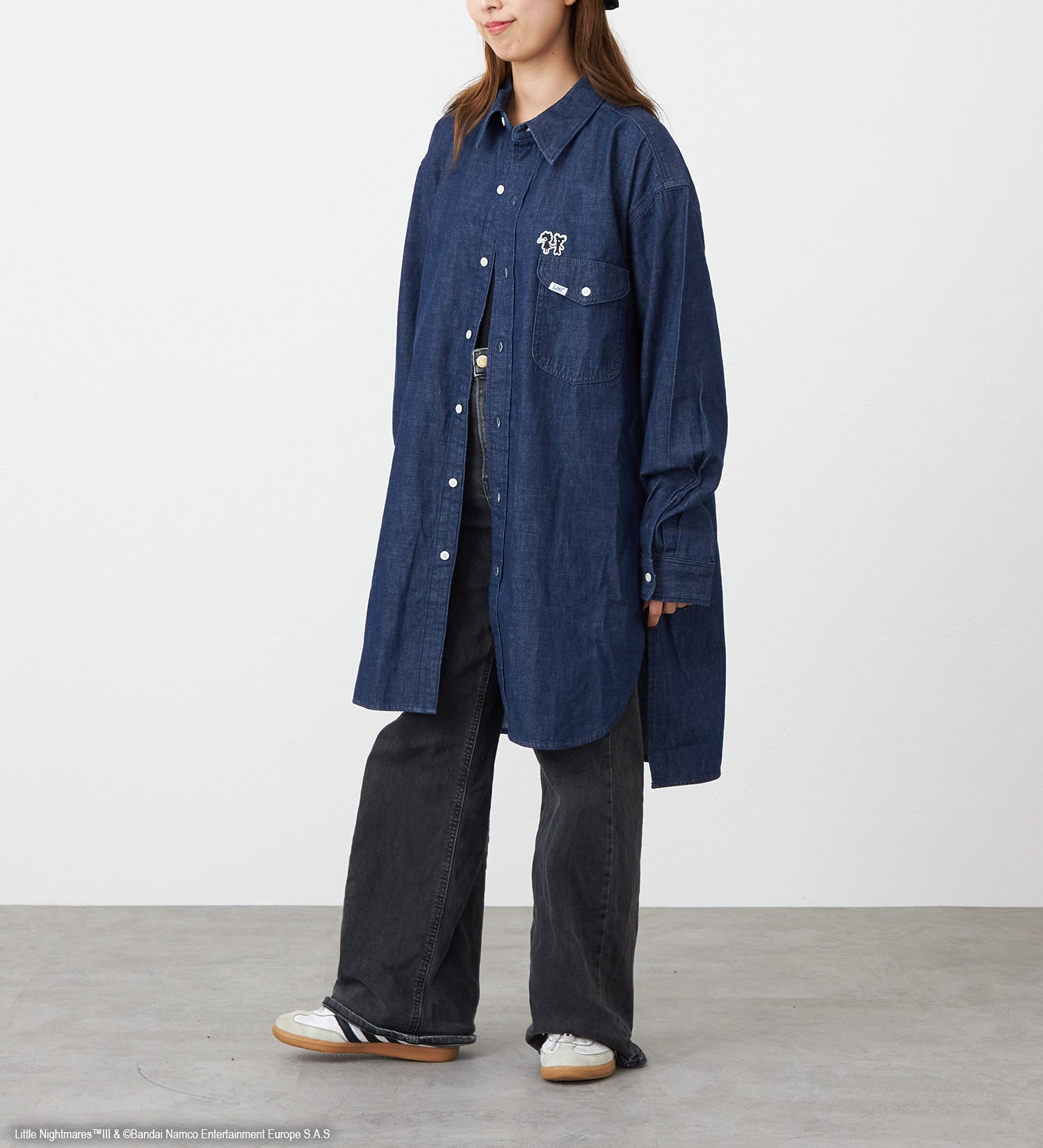 Lee(リー)の【予約】リトルナイトメア3 x Lee　Long Denim Shirts|トップス/シャツ/ブラウス/レディース|インディゴブルー