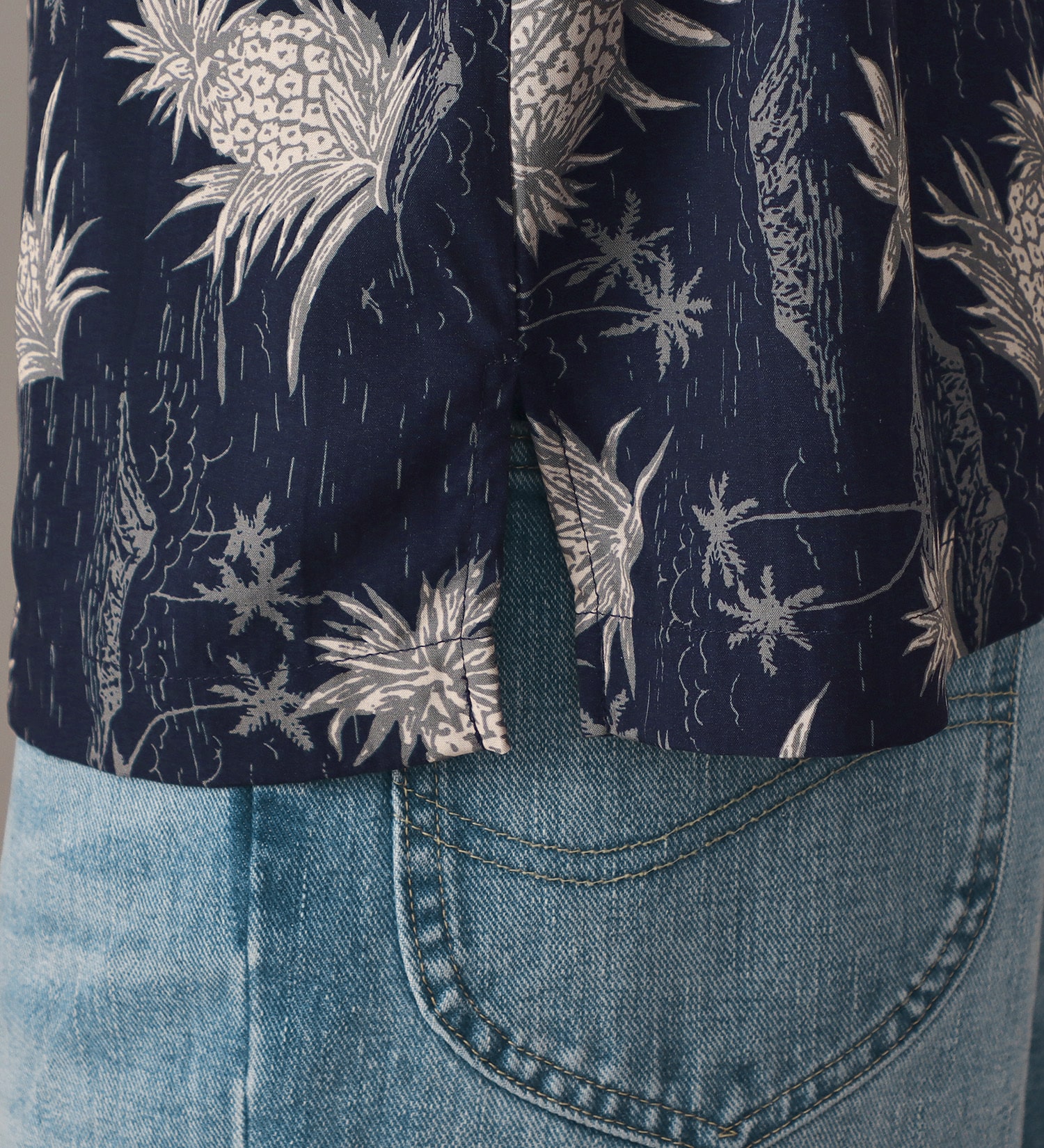 Lee(リー)の【直営店・WEB別注】ALOHA SHIRTS|トップス/シャツ/ブラウス/メンズ|ネイビー