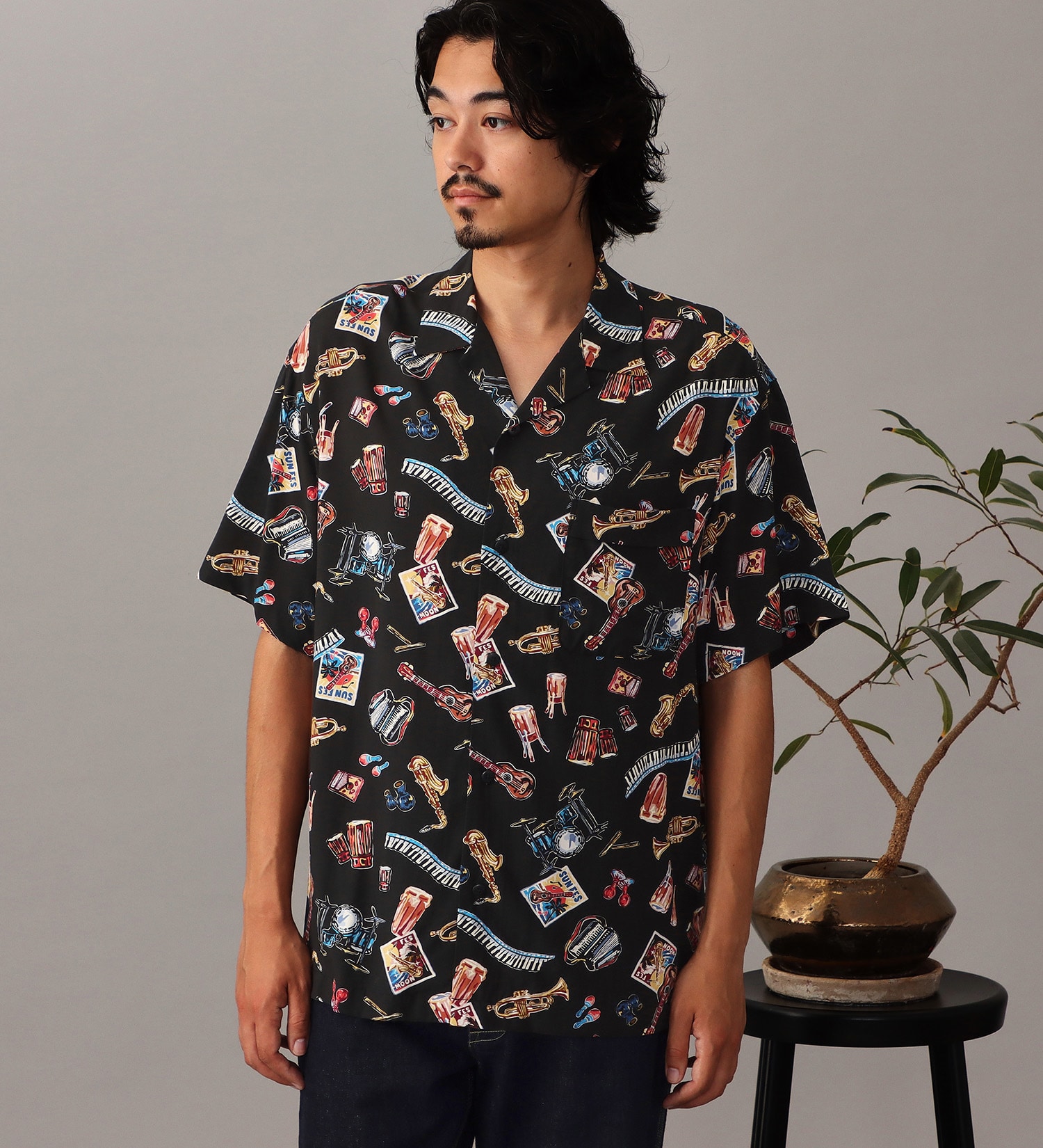 Lee(リー)の【直営店・WEB別注】ALOHA SHIRTS|トップス/シャツ/ブラウス/メンズ|ブラック