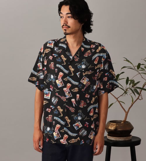 Lee(リー)の【直営店・WEB別注】ALOHA SHIRTS|トップス/シャツ/ブラウス/メンズ|ブラック