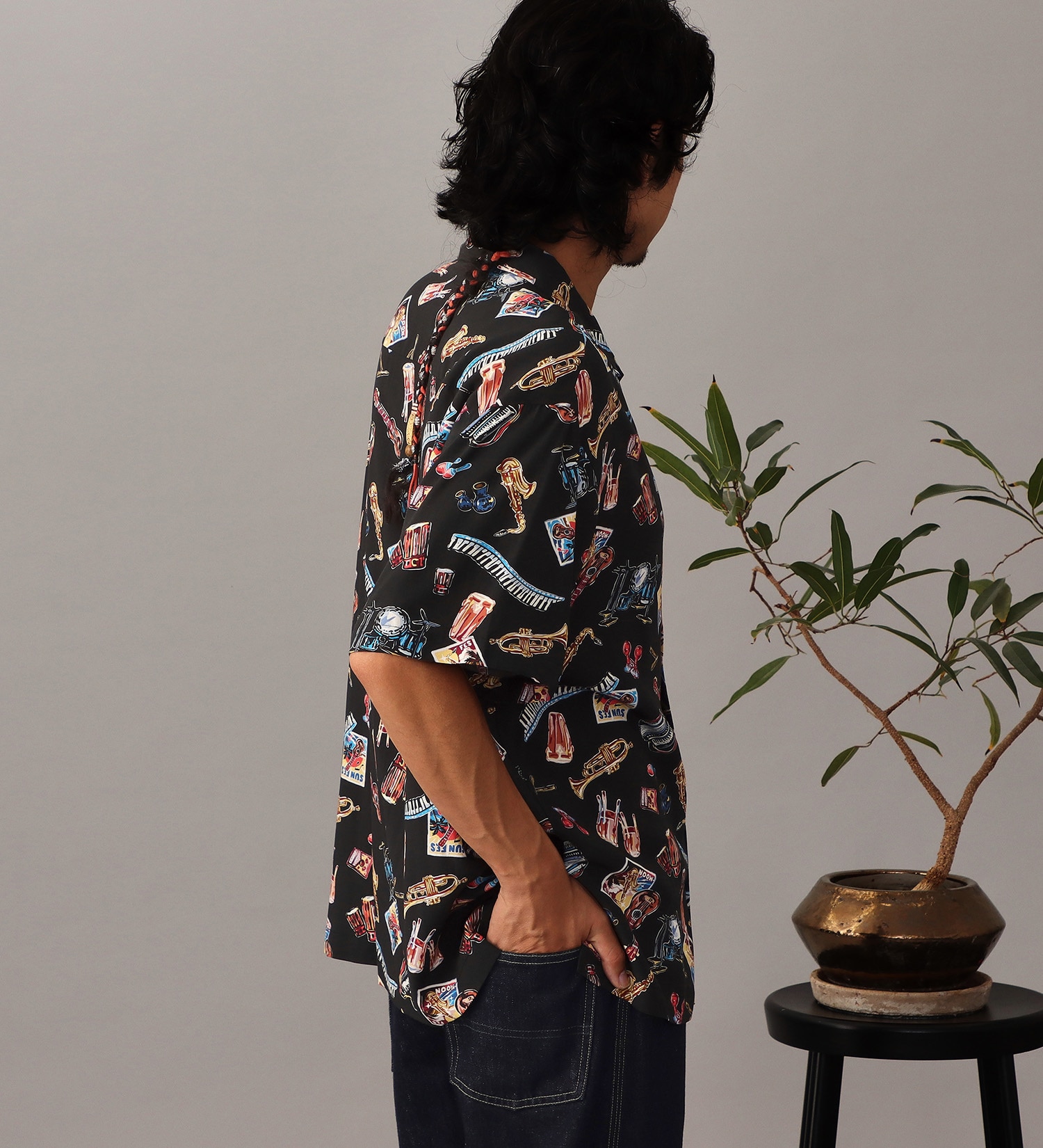 Lee(リー)の【直営店・WEB別注】ALOHA SHIRTS|トップス/シャツ/ブラウス/メンズ|ブラック