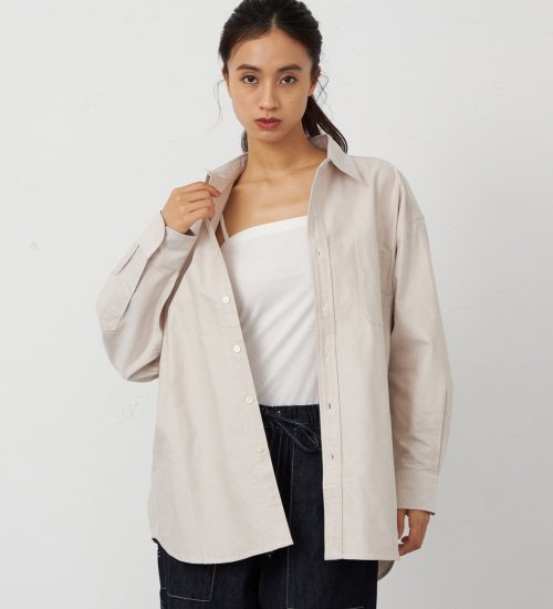 Lee(リー)の【EC/直営店別注】ビッグシャツ|トップス/シャツ/ブラウス/レディース|ベージュ系その他