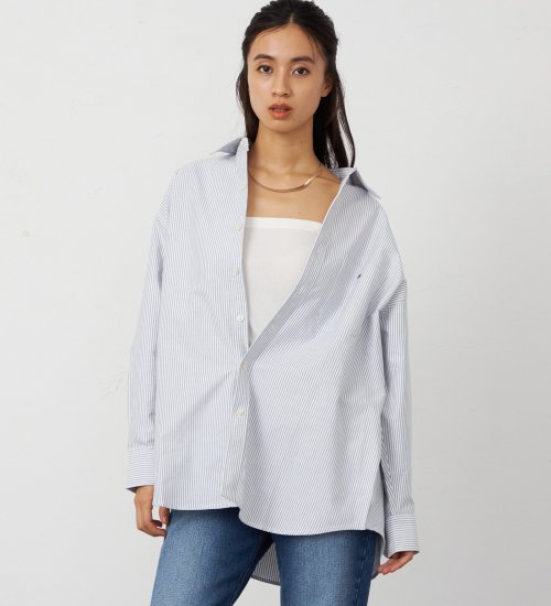 Lee(リー)の【EC/直営店別注】ビッグシャツ|トップス/シャツ/ブラウス/レディース|ブラック