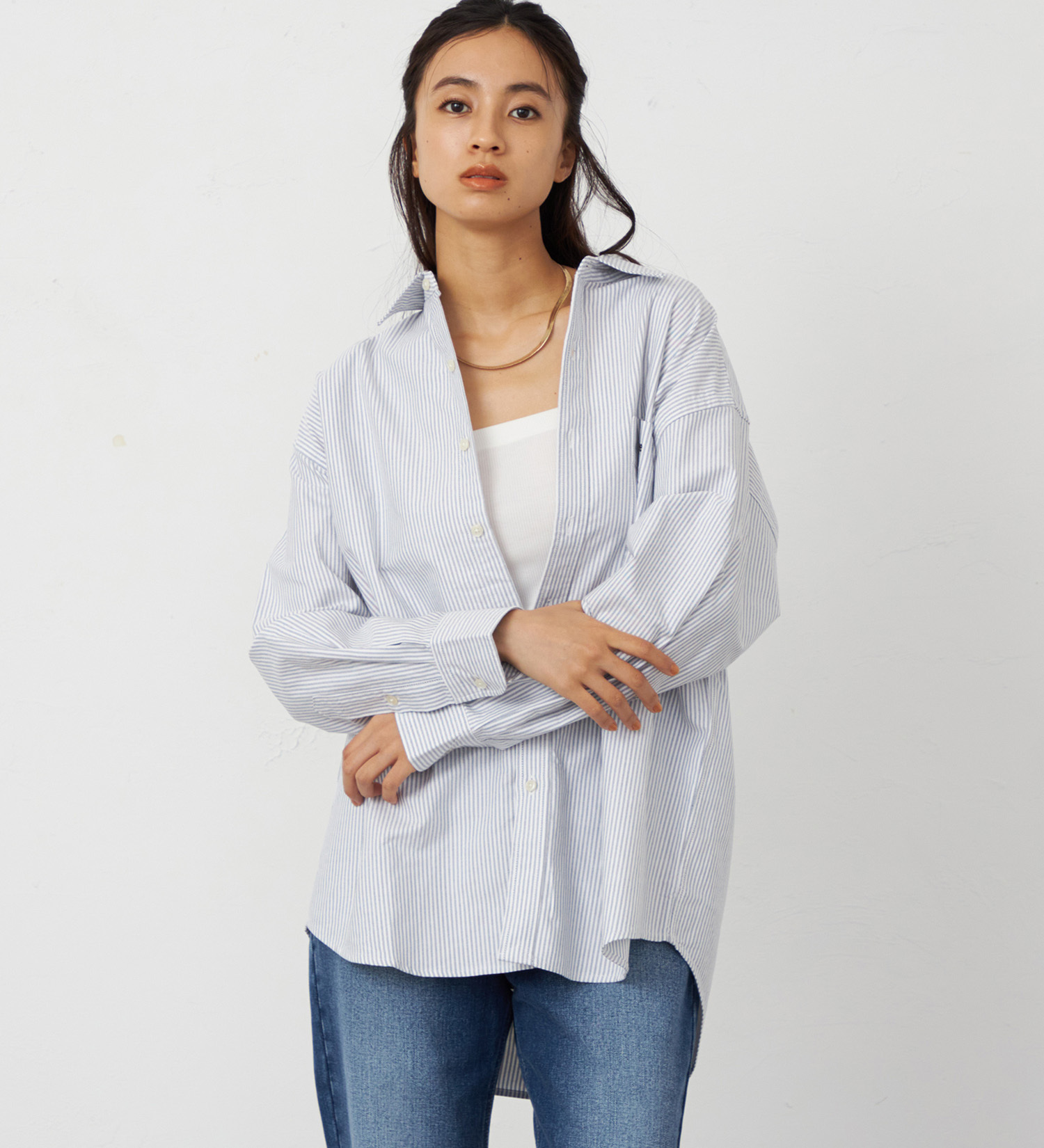 Lee(リー)の【EC/直営店別注】ビッグシャツ|トップス/シャツ/ブラウス/レディース|ブラック