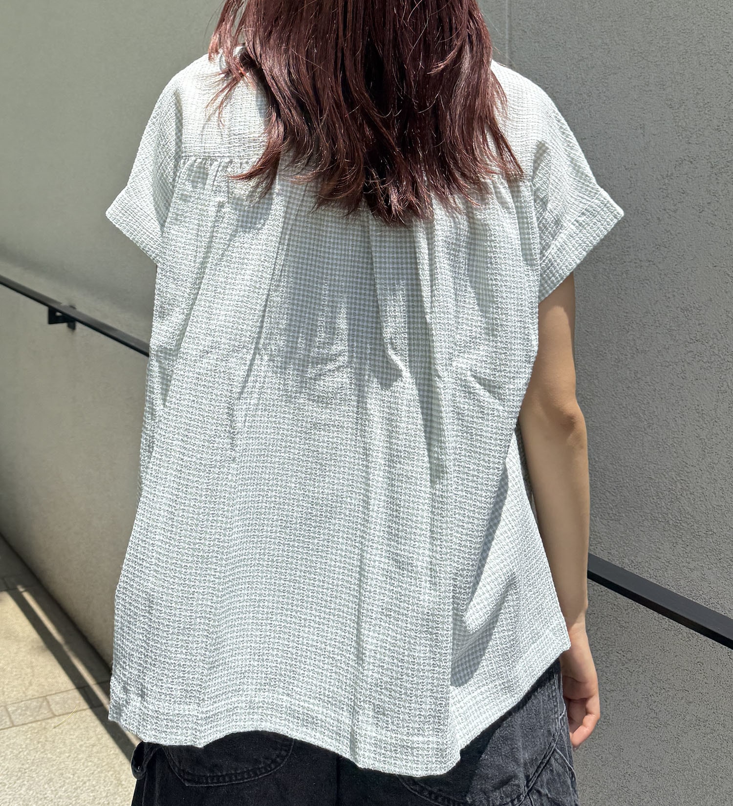 Lee(リー)の【おまとめ割】フレンチスリーブチェックシャツ|トップス/シャツ/ブラウス/レディース|ミント