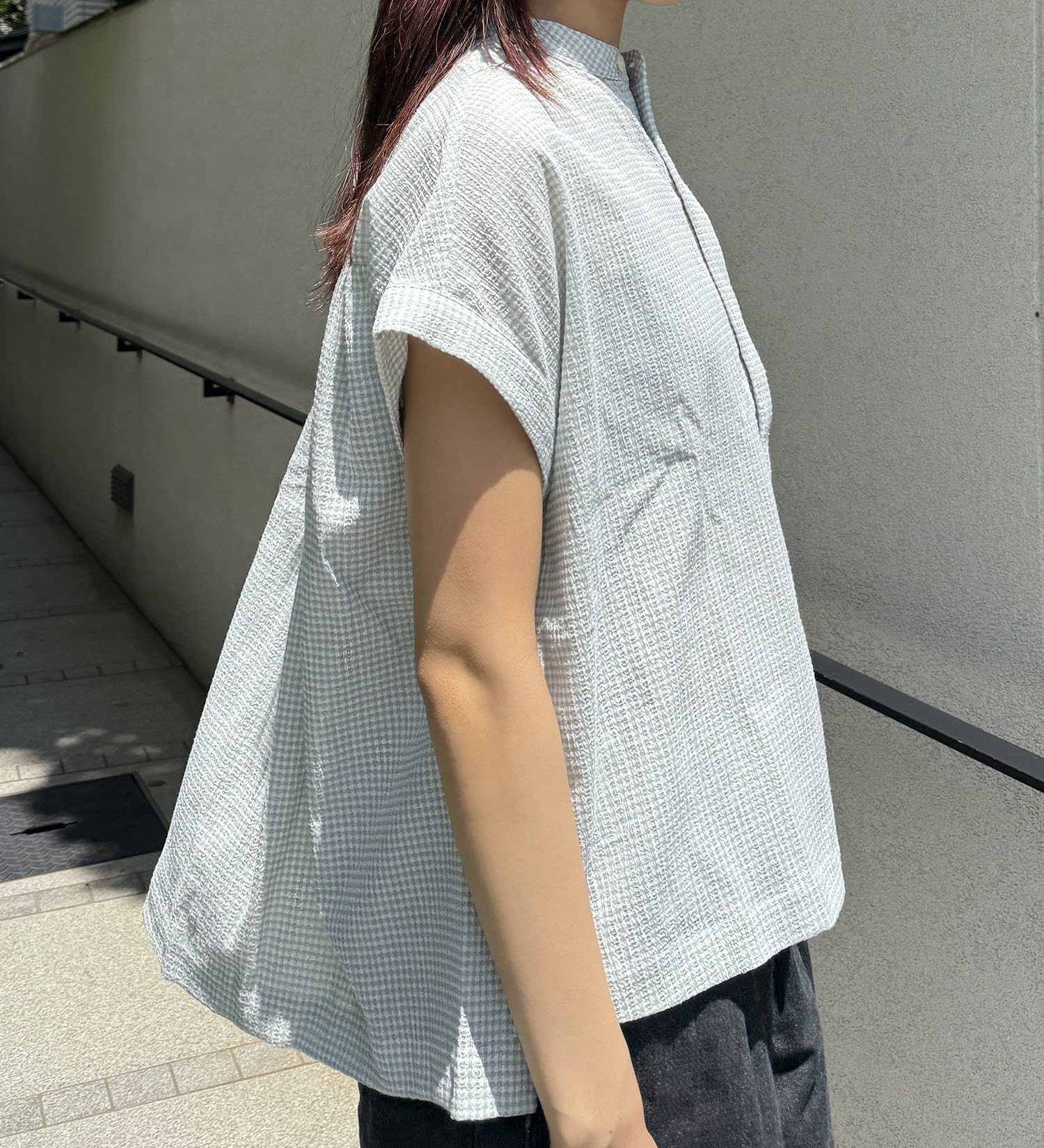 Lee(リー)の【おまとめ割】フレンチスリーブチェックシャツ|トップス/シャツ/ブラウス/レディース|ミント