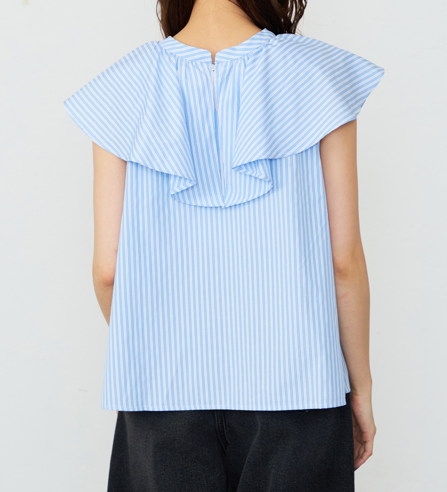 Lee(リー)の【FINAL SALE】フリルノースリーブシャツ|トップス/シャツ/ブラウス/レディース|ブルー