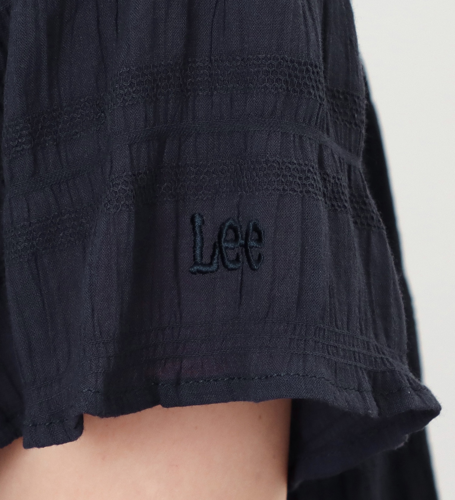 Lee(リー)の【ポイントアップ対象】【直営店・WEB別注】ギャザーチュニック|トップス/シャツ/ブラウス/レディース|ネイビー
