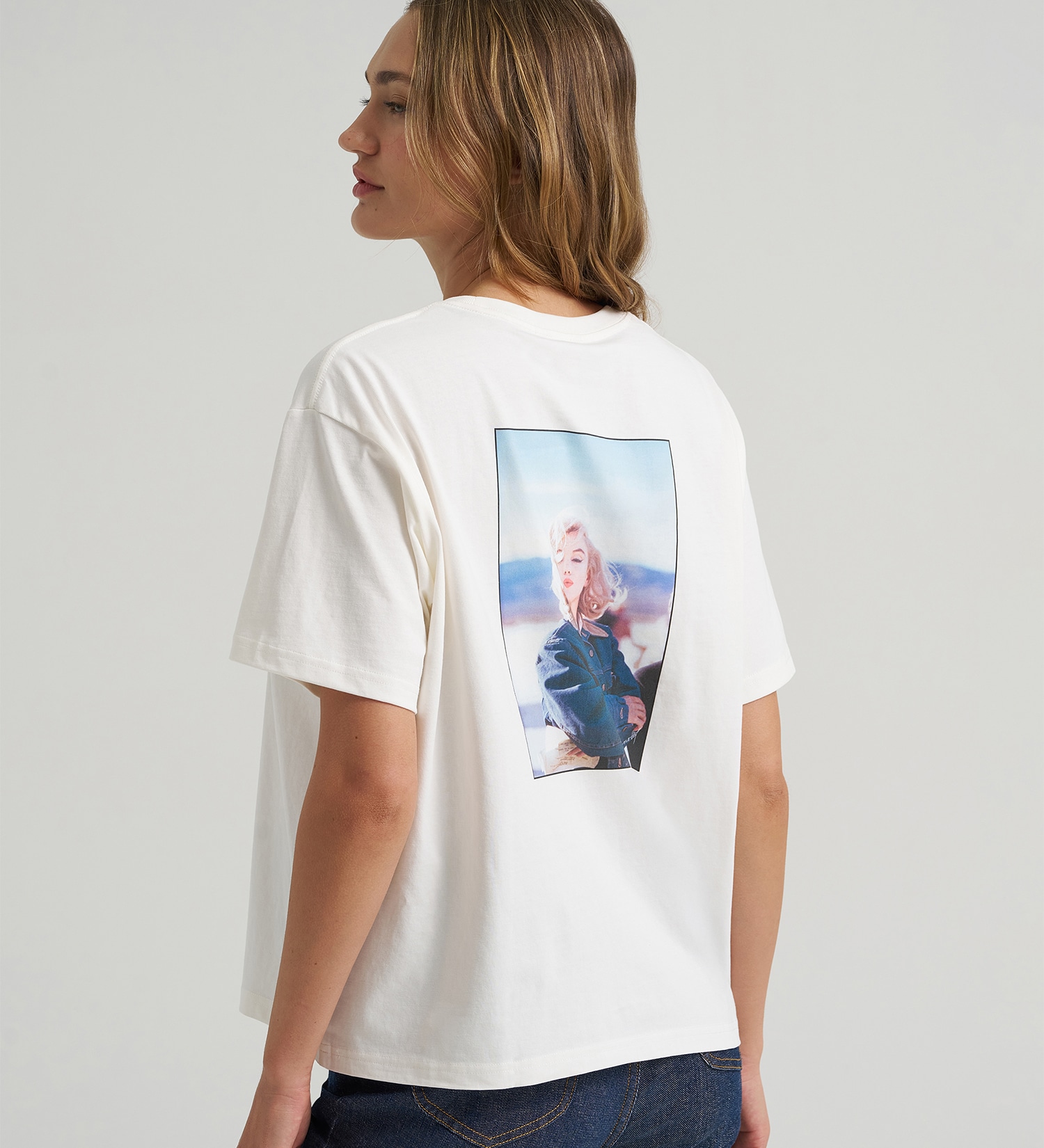 Lee(リー)の【Global Collaboration】Lee x Marilyn Monroe Girlfriend Tee STAR WHITE|トップス/Tシャツ/カットソー/レディース|ホワイト