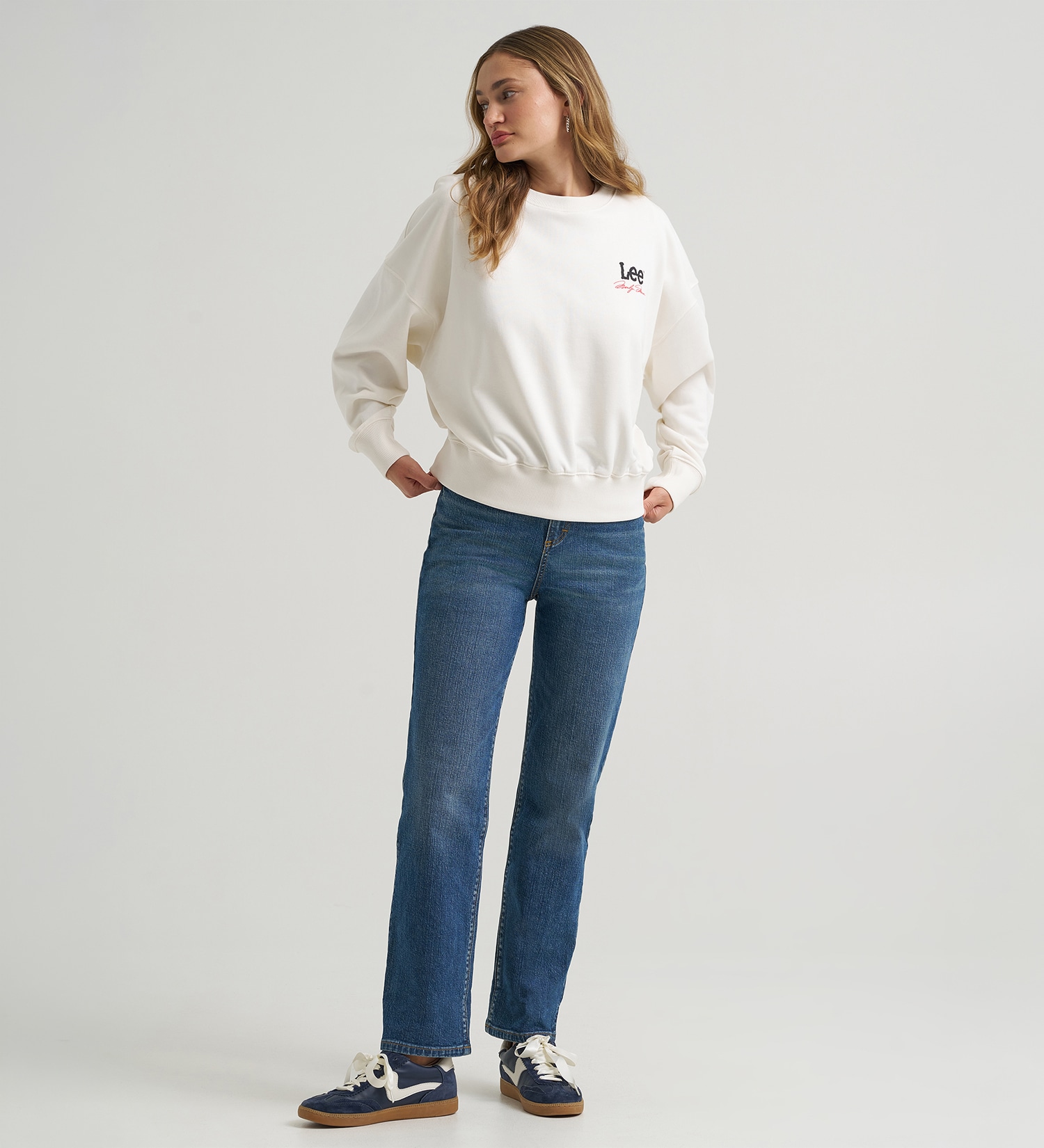 Lee(リー)の【Global Collaboration】Lee x Marilyn Monroe Crew Sweatshirts STAR WHITE|トップス/スウェット/レディース|ホワイト