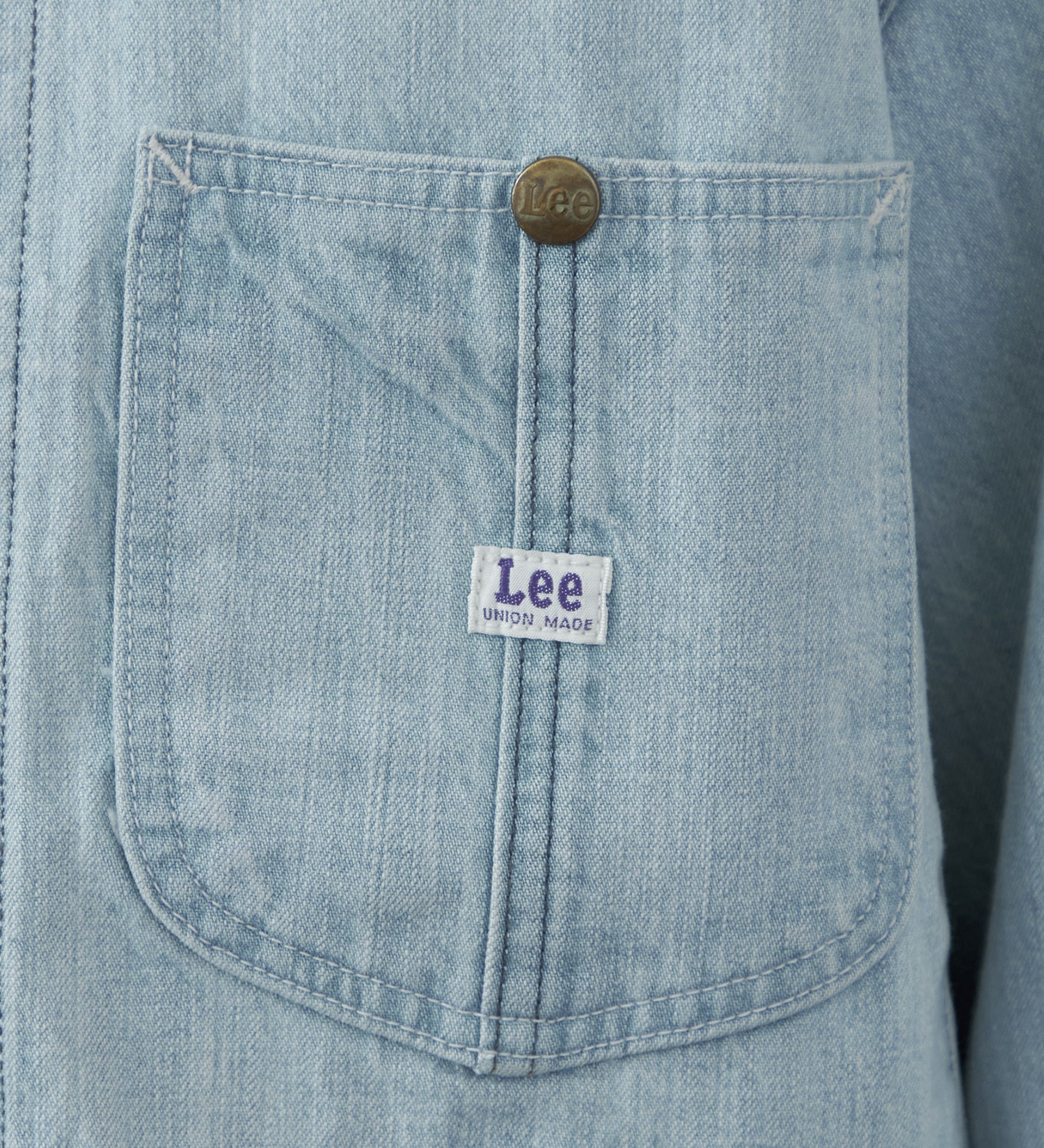 Lee(リー)の【2024年春夏カラー】DUNGAREES ロコジャケット/カバーオール|ジャケット/アウター/デニムジャケット/メンズ|淡色ブルー2