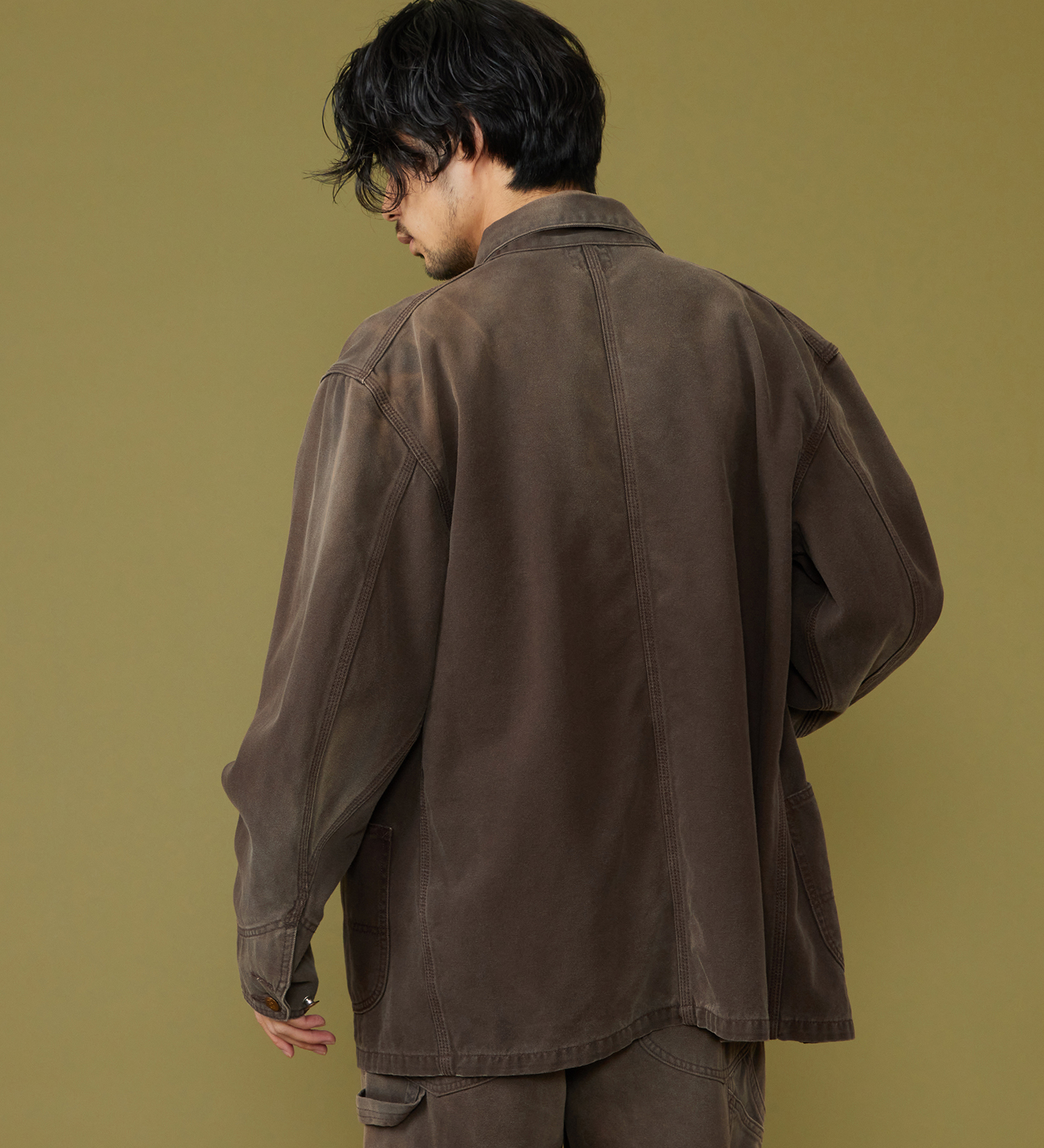 Lee(リー)のDUNGAREES ロコジャケット/カバーオール ダック素材【セットアップ可】|ジャケット/アウター/カバーオール/メンズ|ブラウン