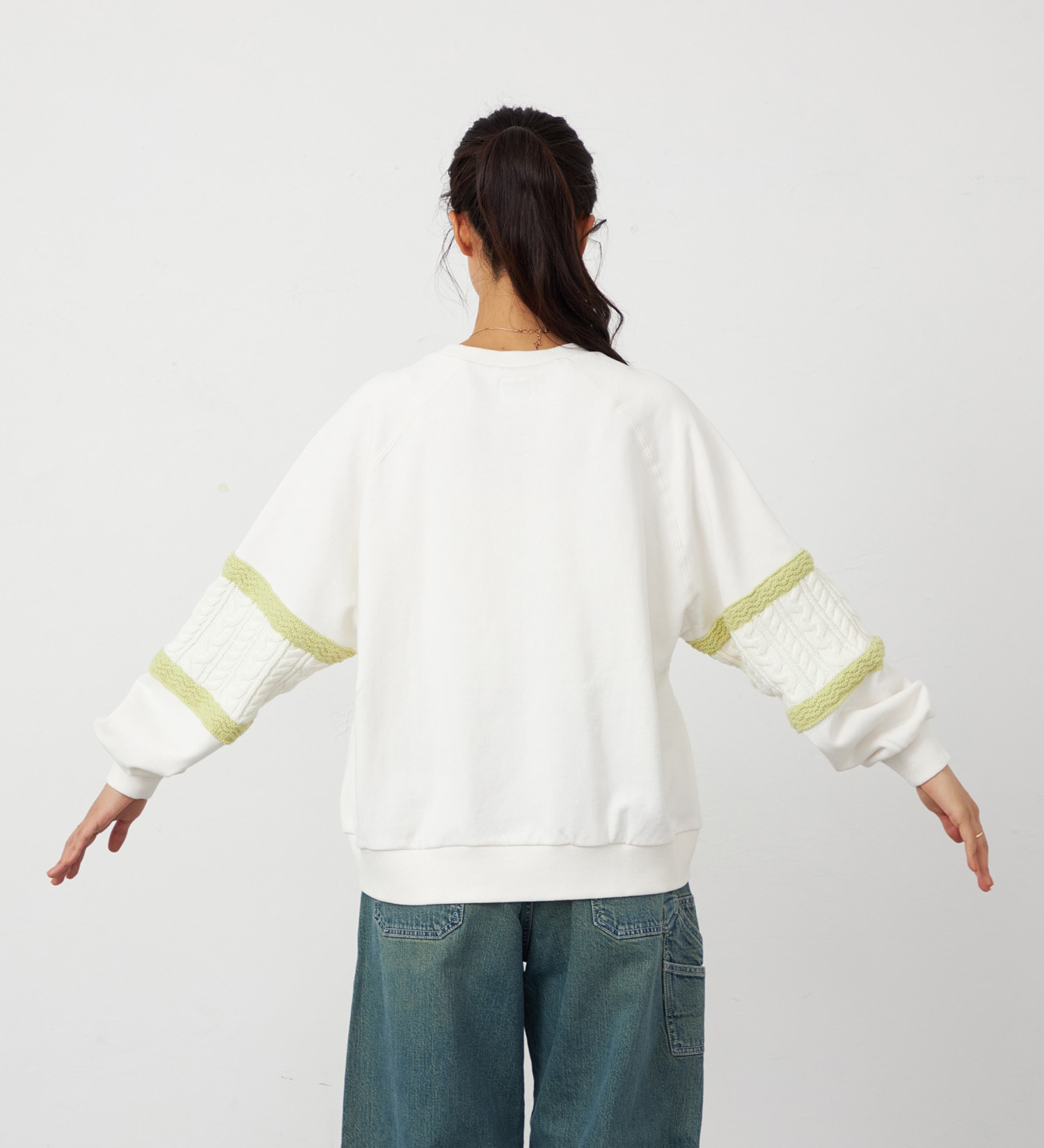 Lee(リー)のビッグフィットスウェット ニットパネル|トップス/スウェット/レディース|ライム