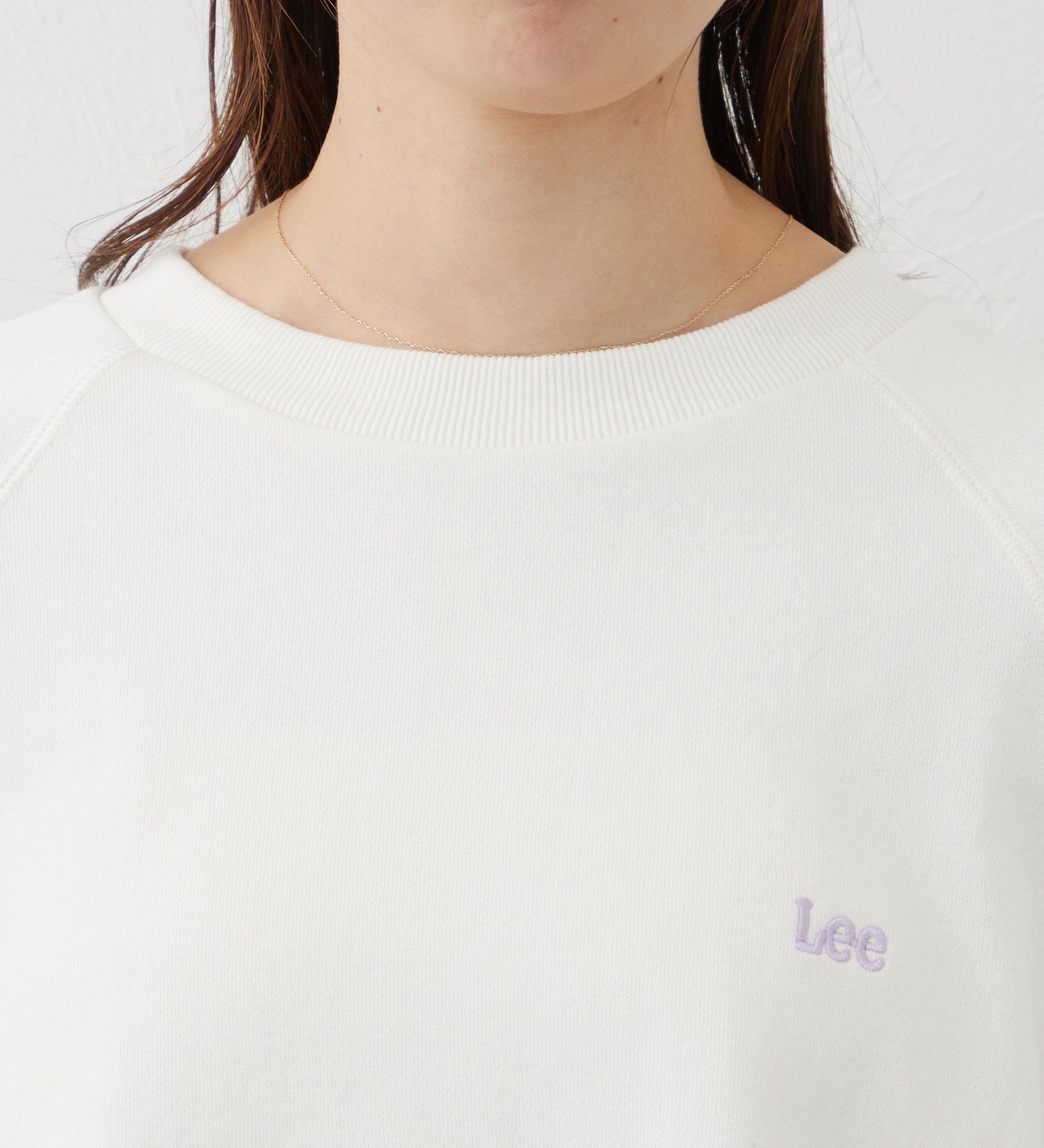 Lee(リー)のKNITPANELSLEEVE SWEAT/ニットパネルスリーブスウェット【親子】|トップス/スウェット/レディース|パープル