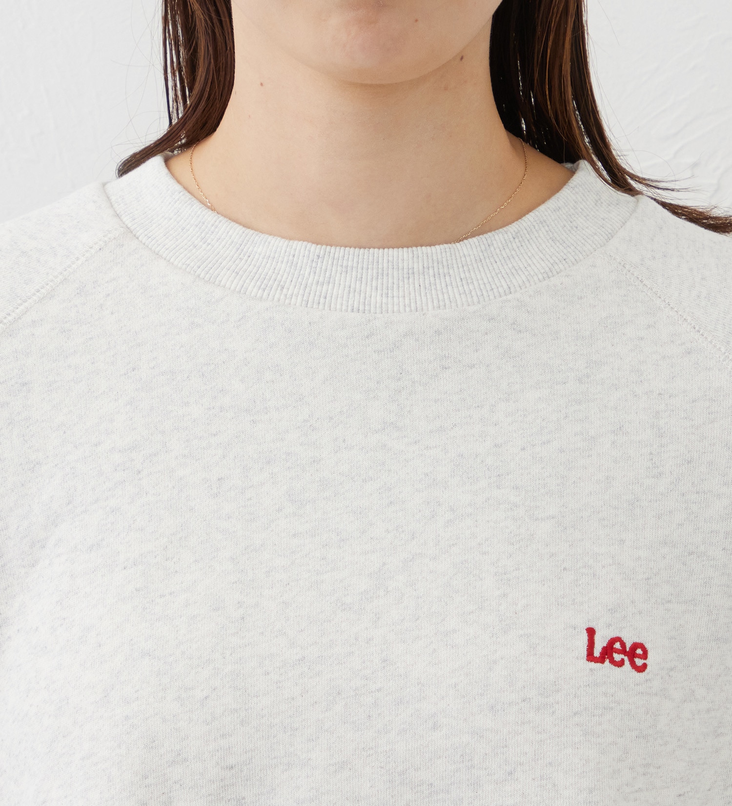 Lee(リー)のKNITPANELSLEEVE SWEAT/ニットパネルスリーブスウェット【親子】|トップス/スウェット/レディース|レッド