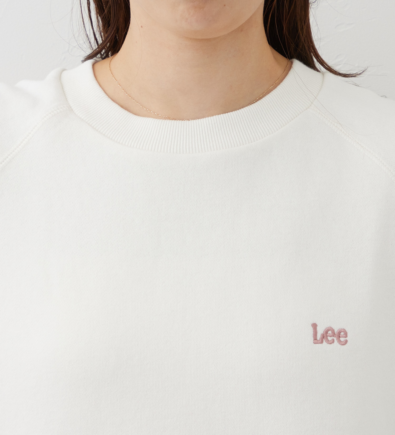 Lee(リー)のKNITPANELSLEEVE SWEAT/ニットパネルスリーブスウェット【親子】|トップス/スウェット/レディース|ピンク
