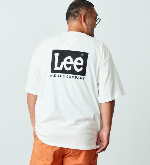 Lee(リー)の【大きいサイズ】バックロゴプリント　ショートスリーブTシャツ|トップス/Tシャツ/カットソー/メンズ|ホワイト