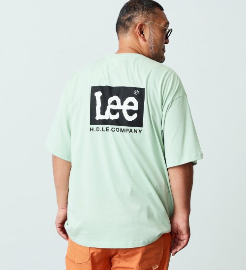 Lee(リー)の【大きいサイズ】バックロゴプリント　ショートスリーブTシャツ|トップス/Tシャツ/カットソー/メンズ|グリーン