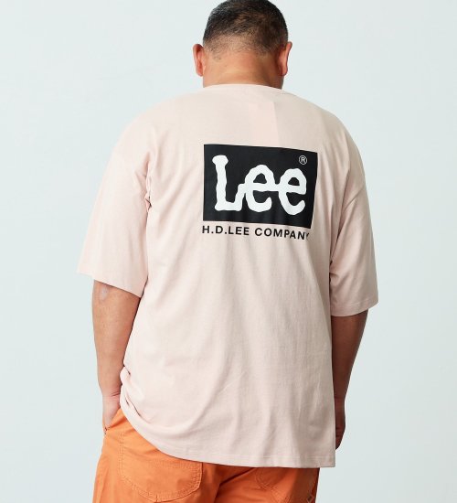 Lee(リー)の【試着対象】【大きいサイズ】バックロゴプリント　ショートスリーブTシャツ|トップス/Tシャツ/カットソー/メンズ|ピンク