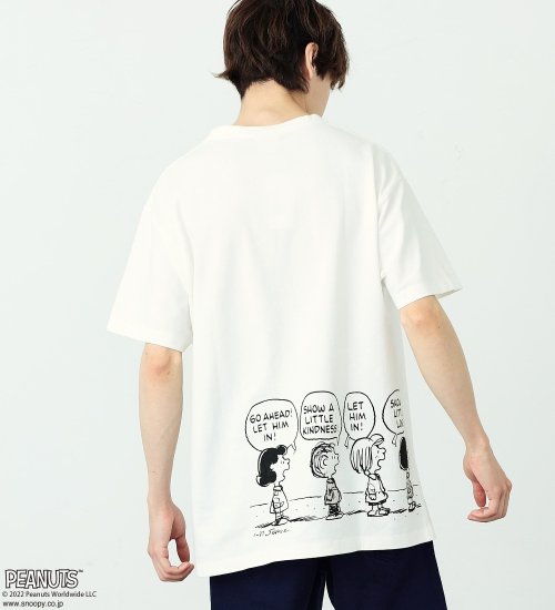 Lee(リー)のLee x PEANUTSコラボ サイドプリントTシャツ（親子リンク対応）|トップス/Tシャツ/カットソー/メンズ|ホワイト