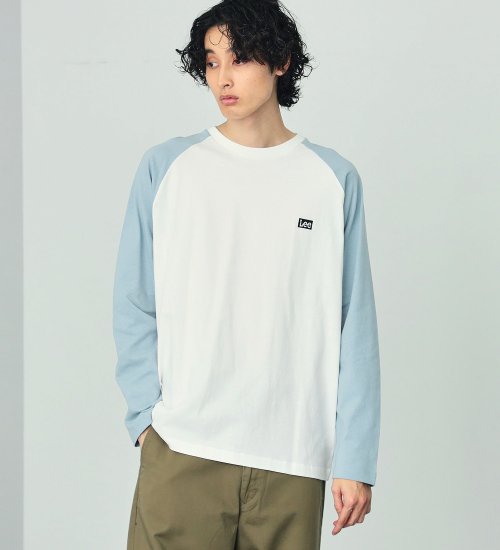 Lee(リー)のバックプリント長袖Tシャツ|トップス/Tシャツ/カットソー/メンズ|ブルー