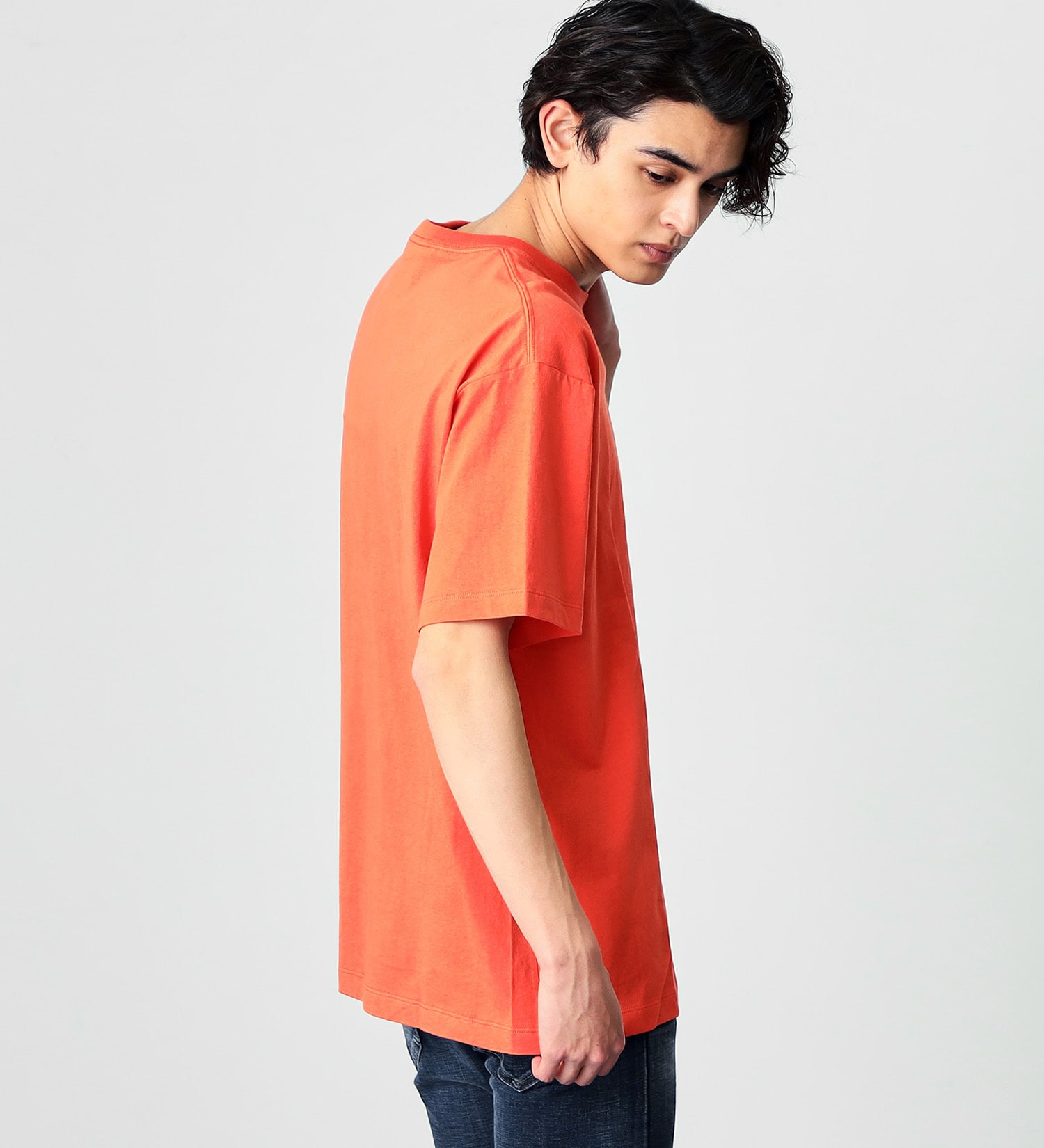 Lee(リー)の【SUMMER SALE】ポケットミニ刺繍 半袖Tシャツ|トップス/Tシャツ/カットソー/メンズ|オレンジ