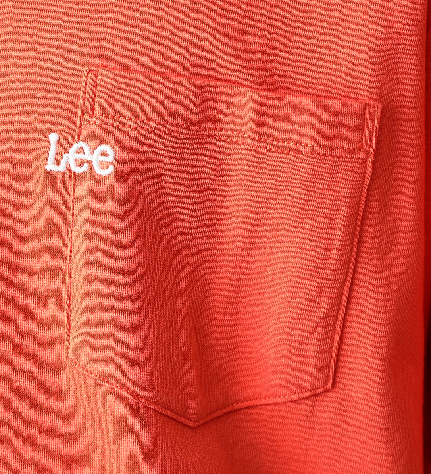 Lee(リー)の【SUMMER SALE】ポケットミニ刺繍 半袖Tシャツ|トップス/Tシャツ/カットソー/メンズ|オレンジ