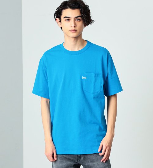 Lee(リー)のポケットミニ刺繍 半袖Tシャツ|トップス/Tシャツ/カットソー/メンズ|ブルー