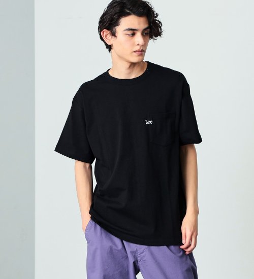 Lee(リー)のポケットミニ刺繍 半袖Tシャツ|トップス/Tシャツ/カットソー/メンズ|ブラック