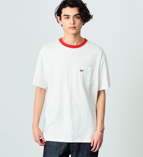 Lee(リー)のポケットミニ刺繍 半袖Tシャツ|トップス/Tシャツ/カットソー/メンズ|ホワイト2
